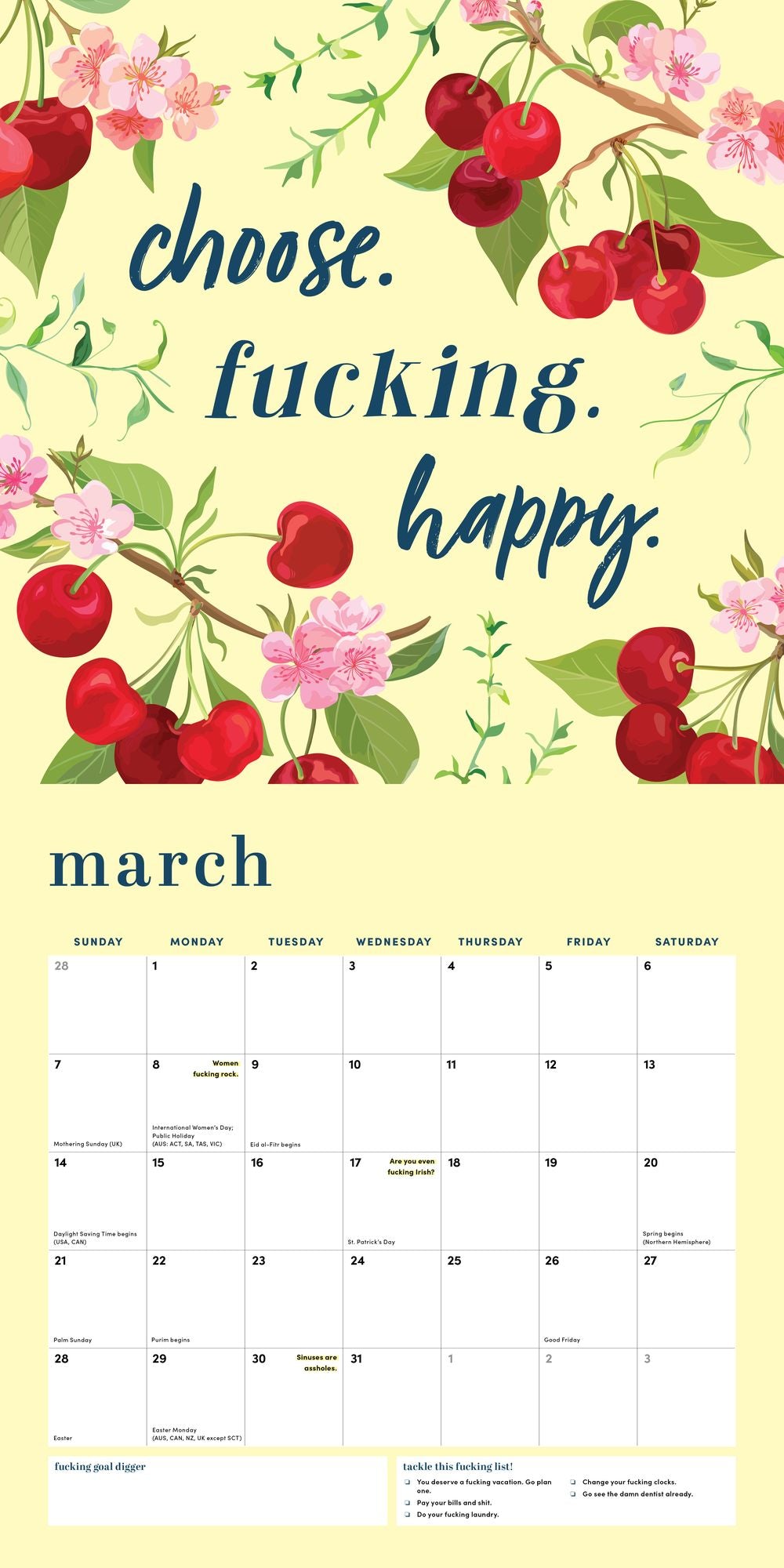 2027 She Believed She Could So She F*cking Did Wall Calendar