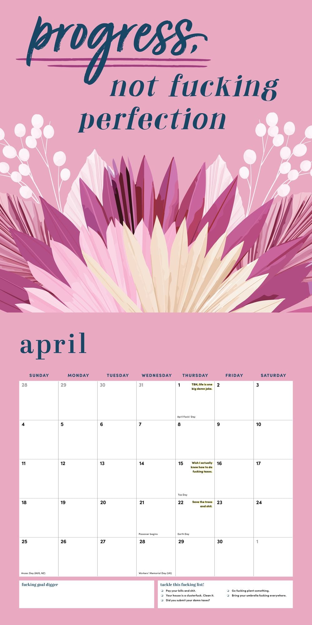 2027 She Believed She Could So She F*cking Did Wall Calendar