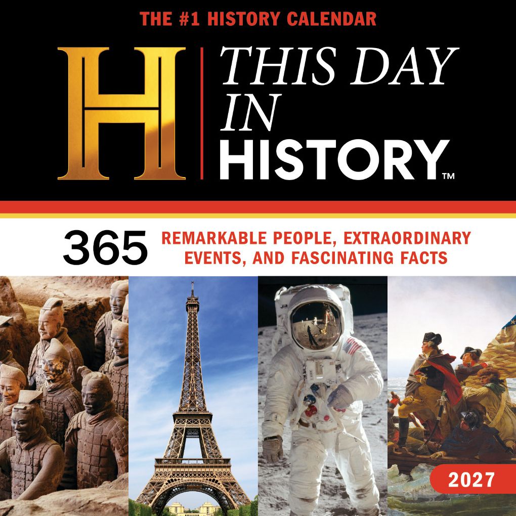 2027 History Channel This Day in History Wall Calendar