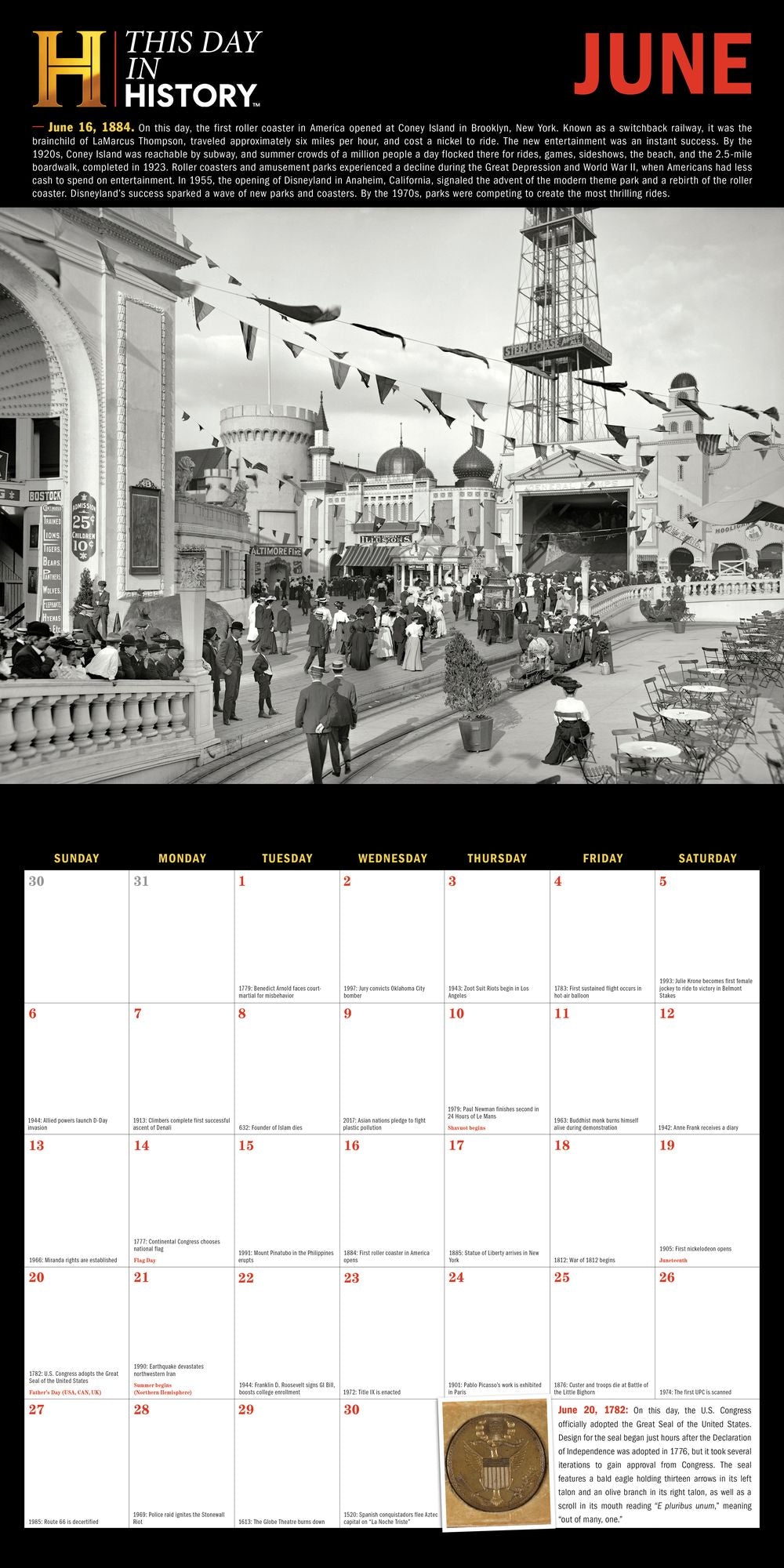 2027 History Channel This Day in History Wall Calendar