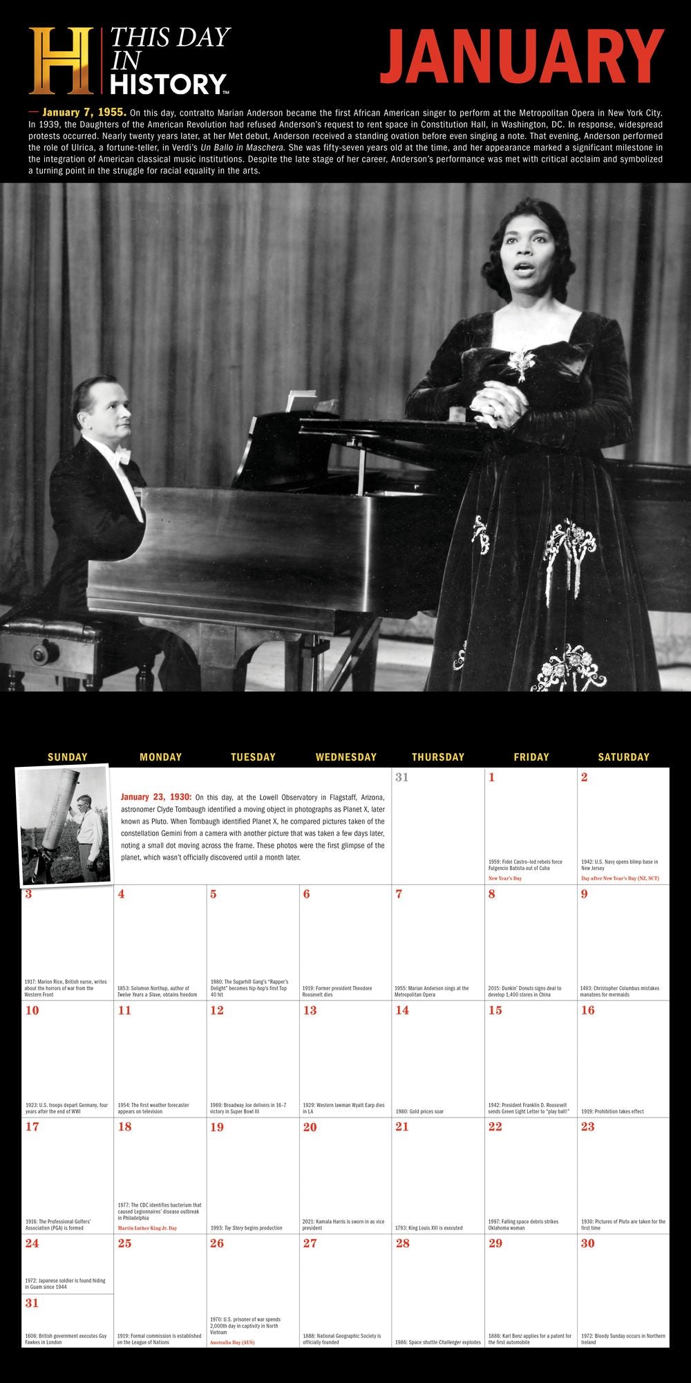 2027 History Channel This Day in History Wall Calendar