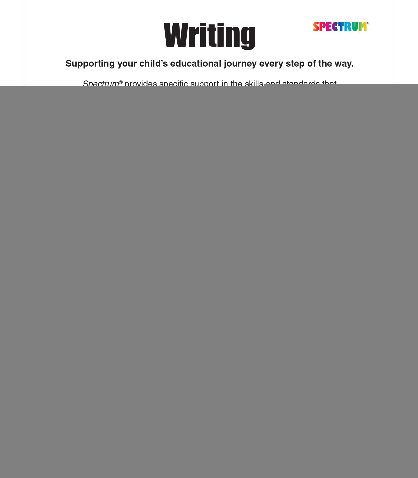Spectrum Writing, Grade 4