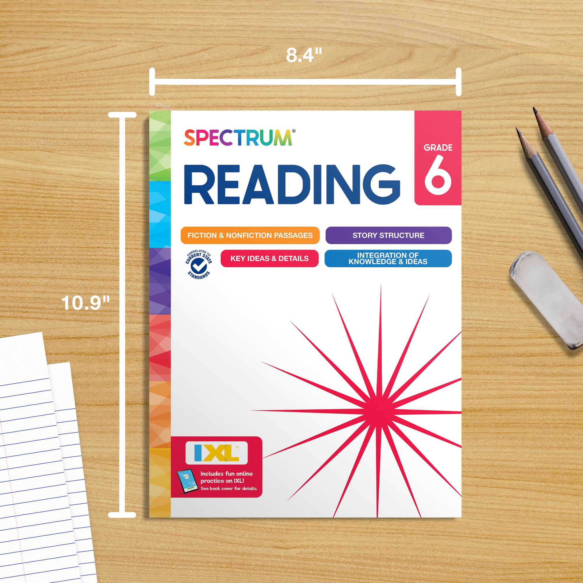 Spectrum Reading Workbook, Grade 6