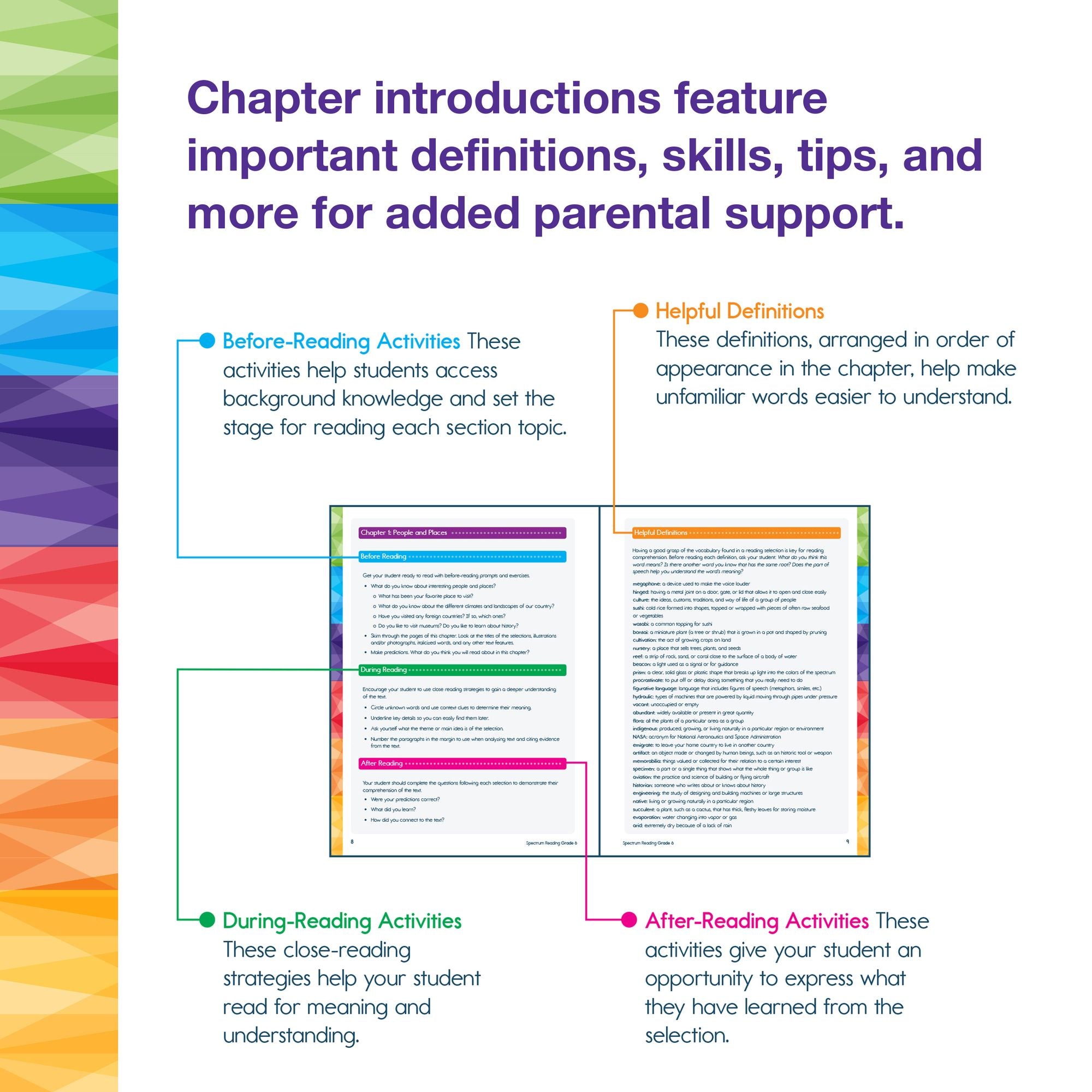 Spectrum Reading Workbook, Grade 6