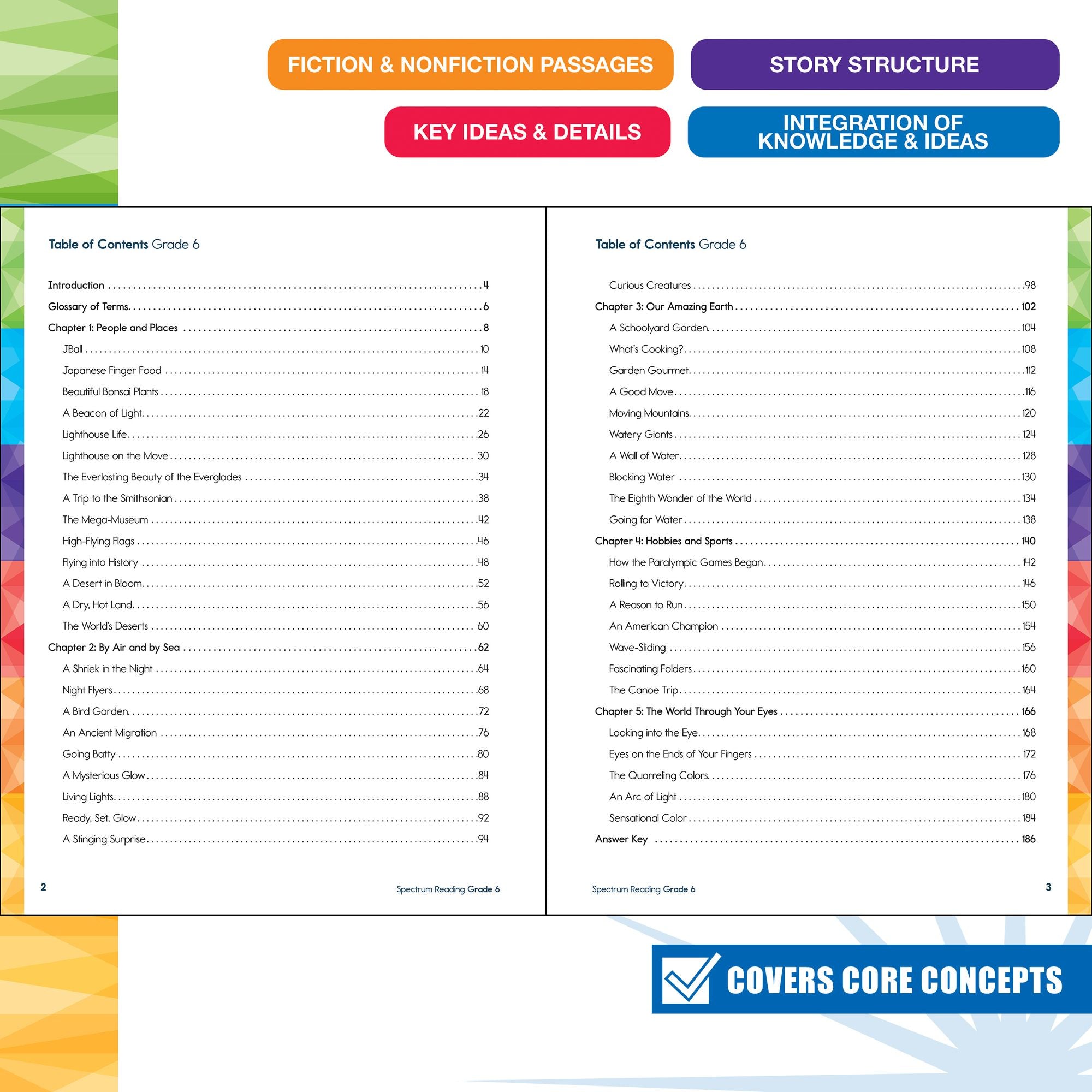 Spectrum Reading Workbook, Grade 6