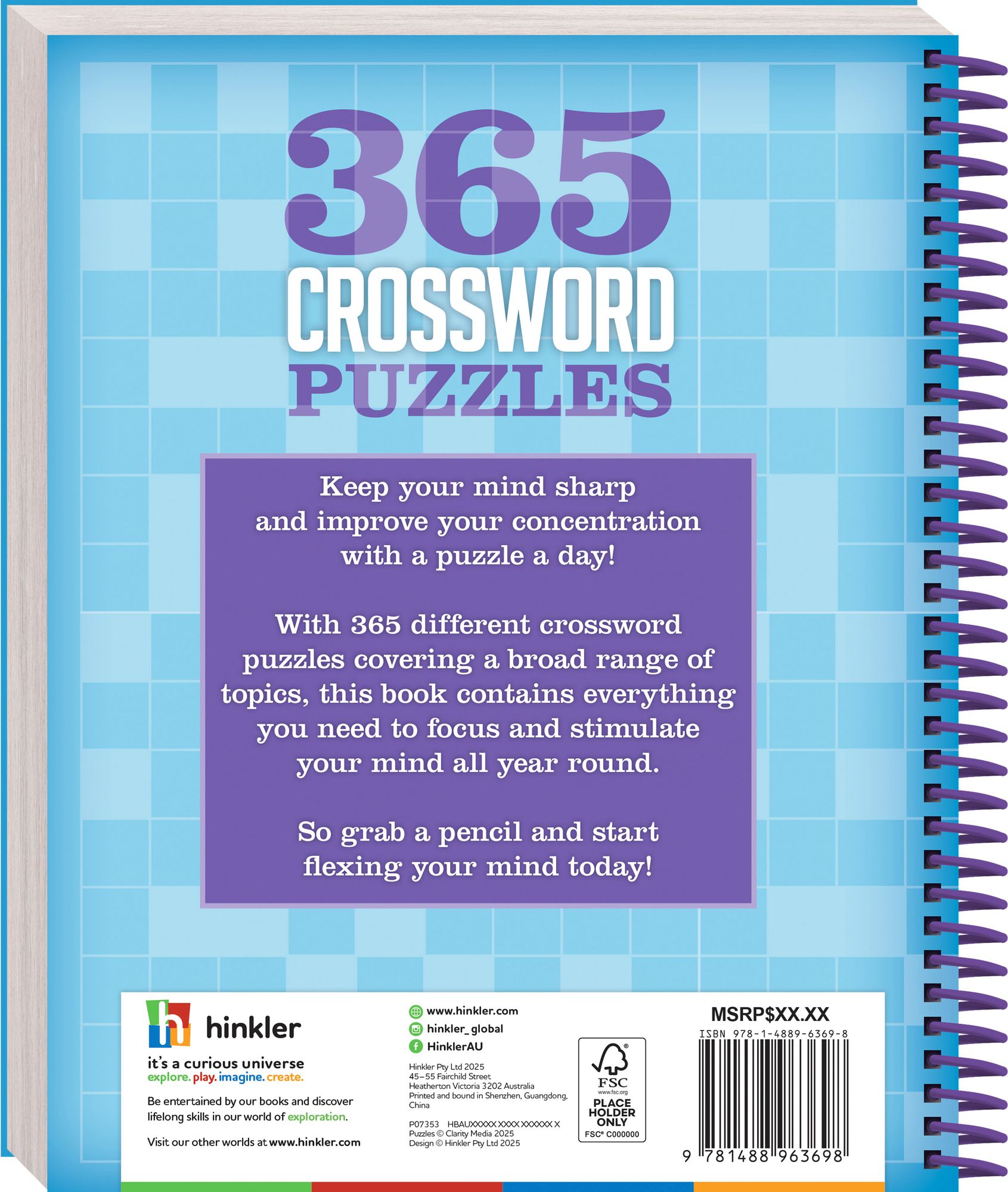 365 Puzzles Crosswords 26'
