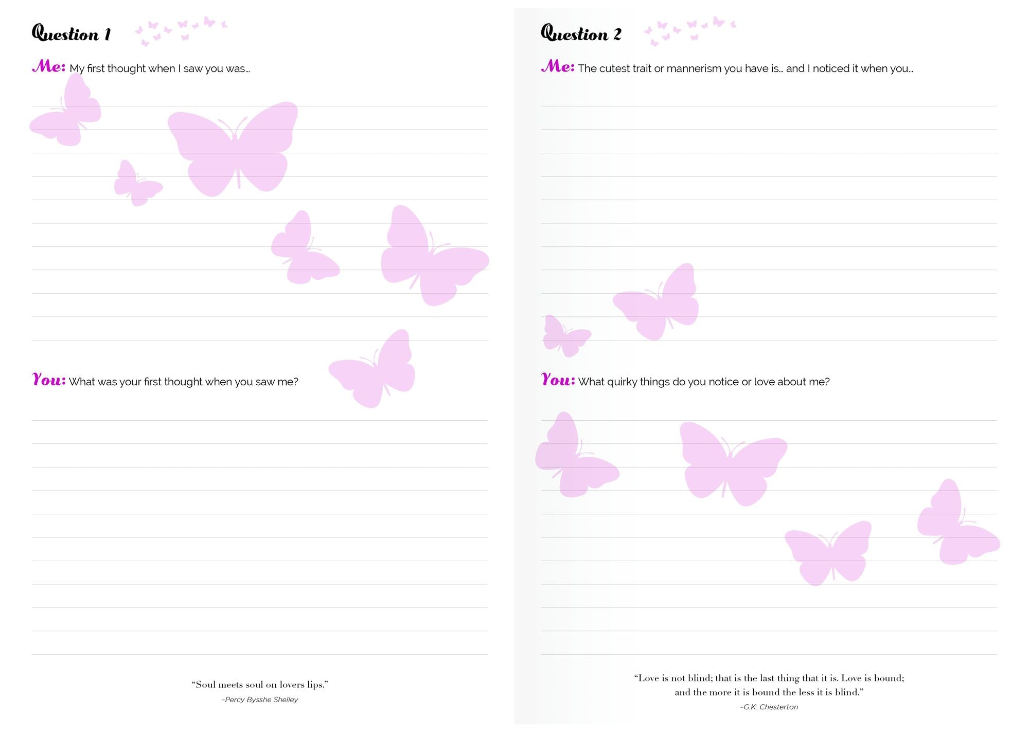 Why I Love You Journal