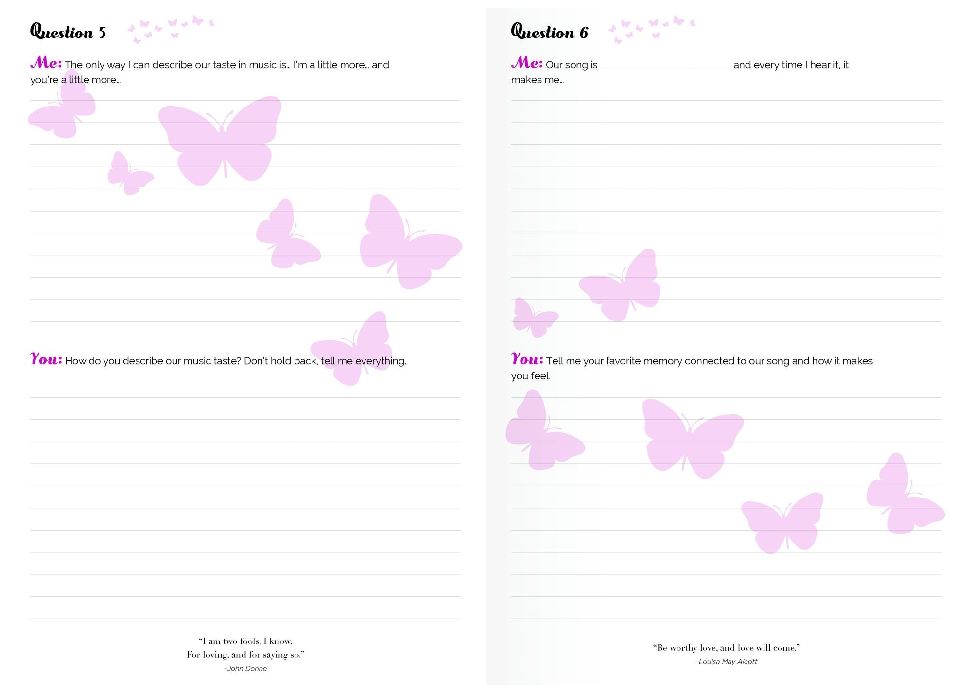 Why I Love You Journal