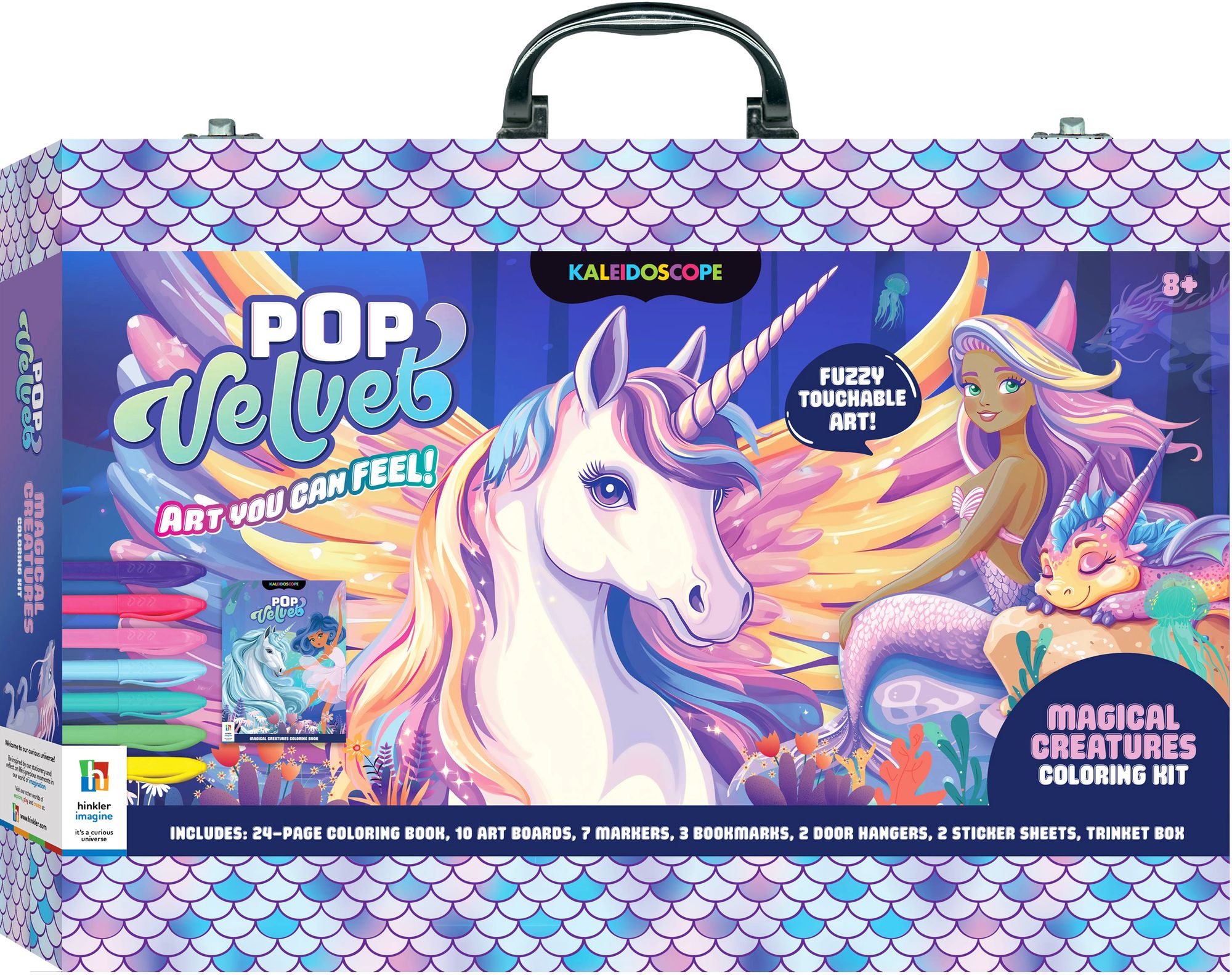 Kaleidoscope Pop Velvet Magical Creatures Carry Case