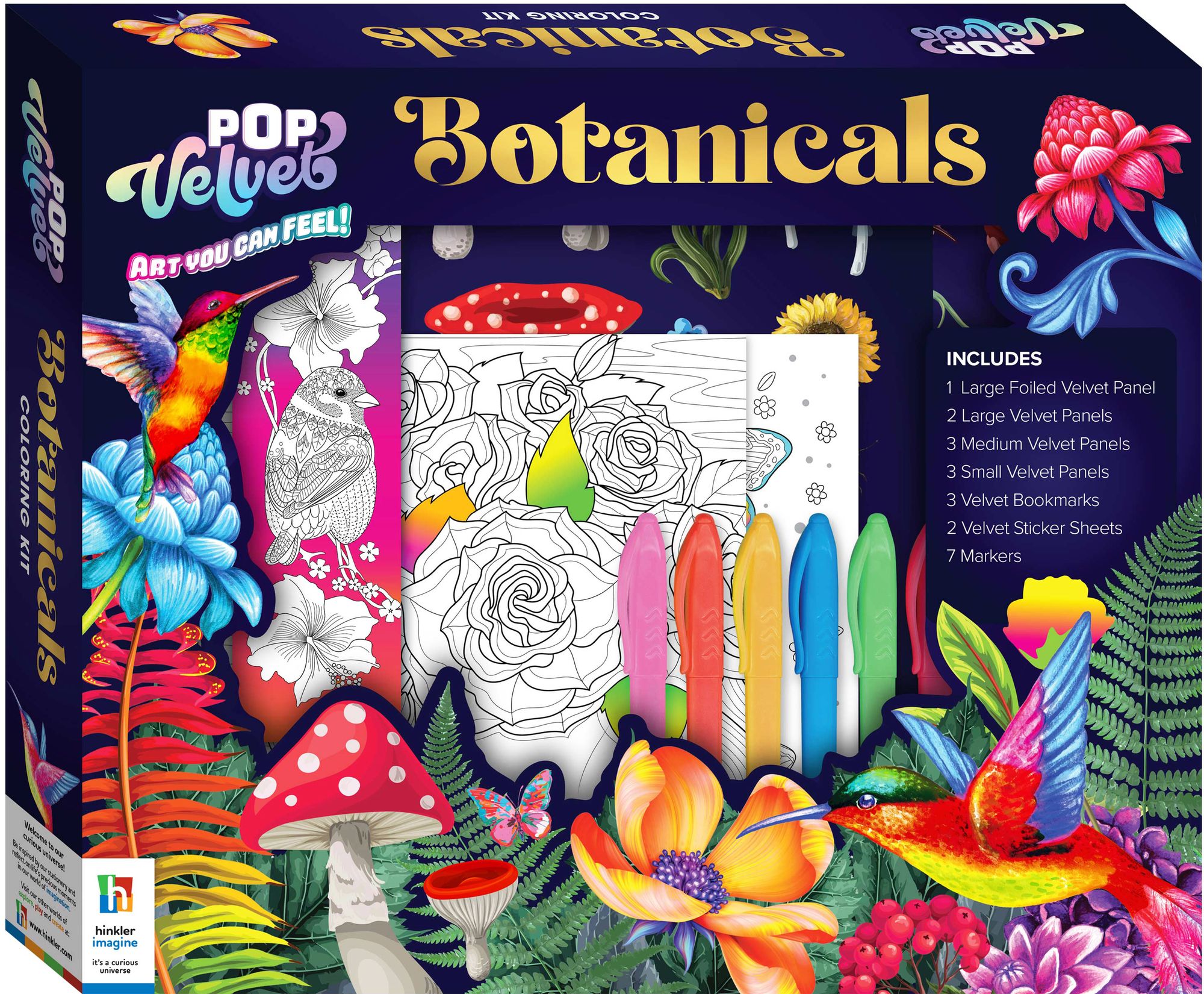 Pop Velvet Botanicals Coloring Kit