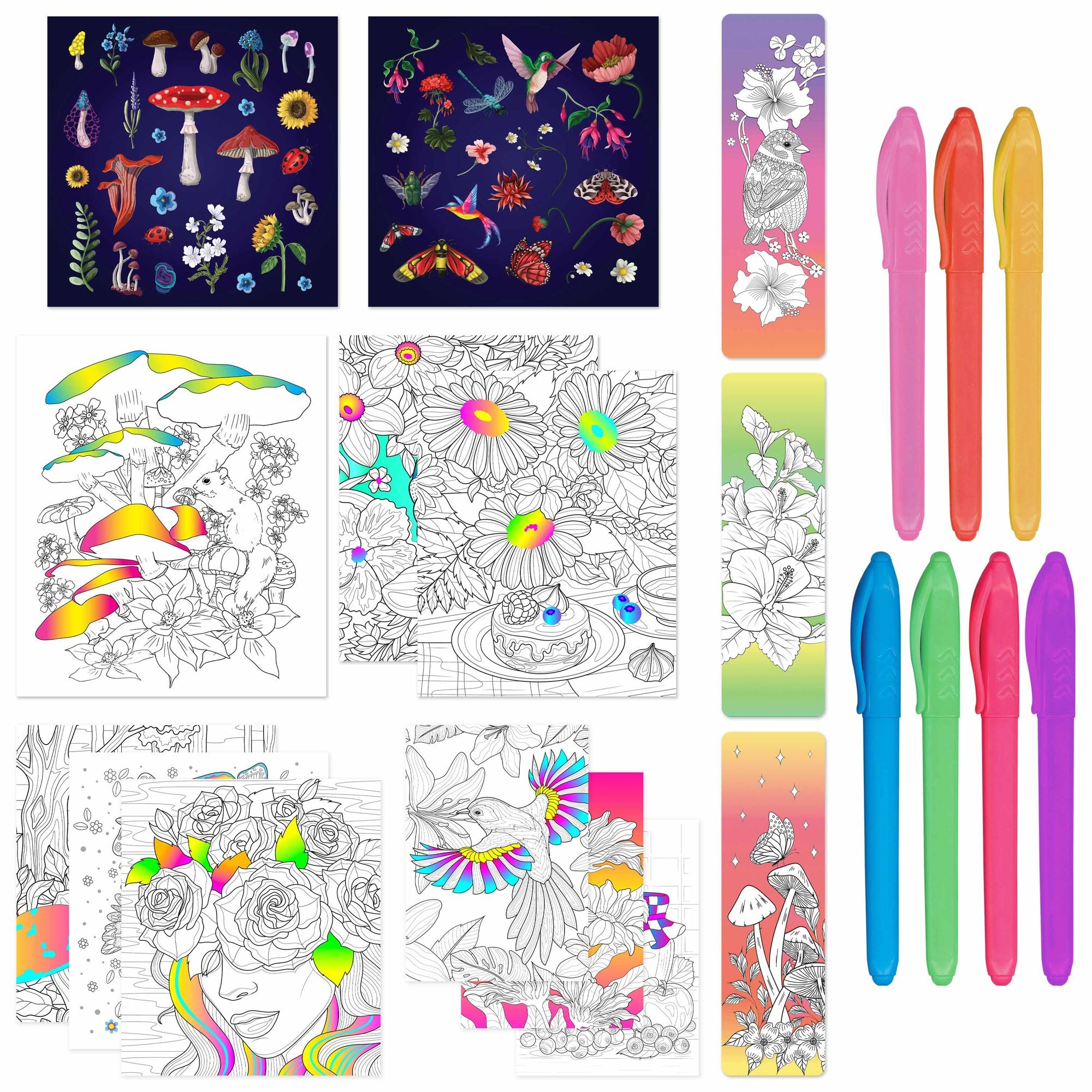 Pop Velvet Botanicals Coloring Kit