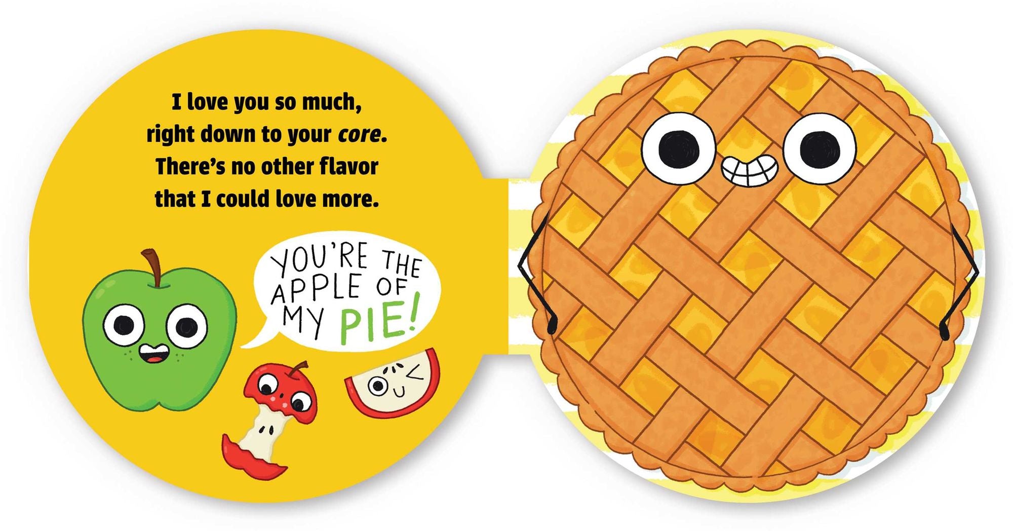 Pie Love You (A Shaped Novelty Board Book for Toddlers)