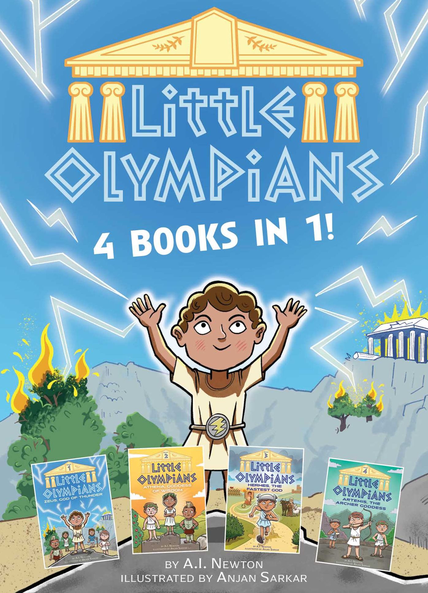 Little Olympians: 4 books in 1! (A Chapter Book Series about Little Greek Gods)