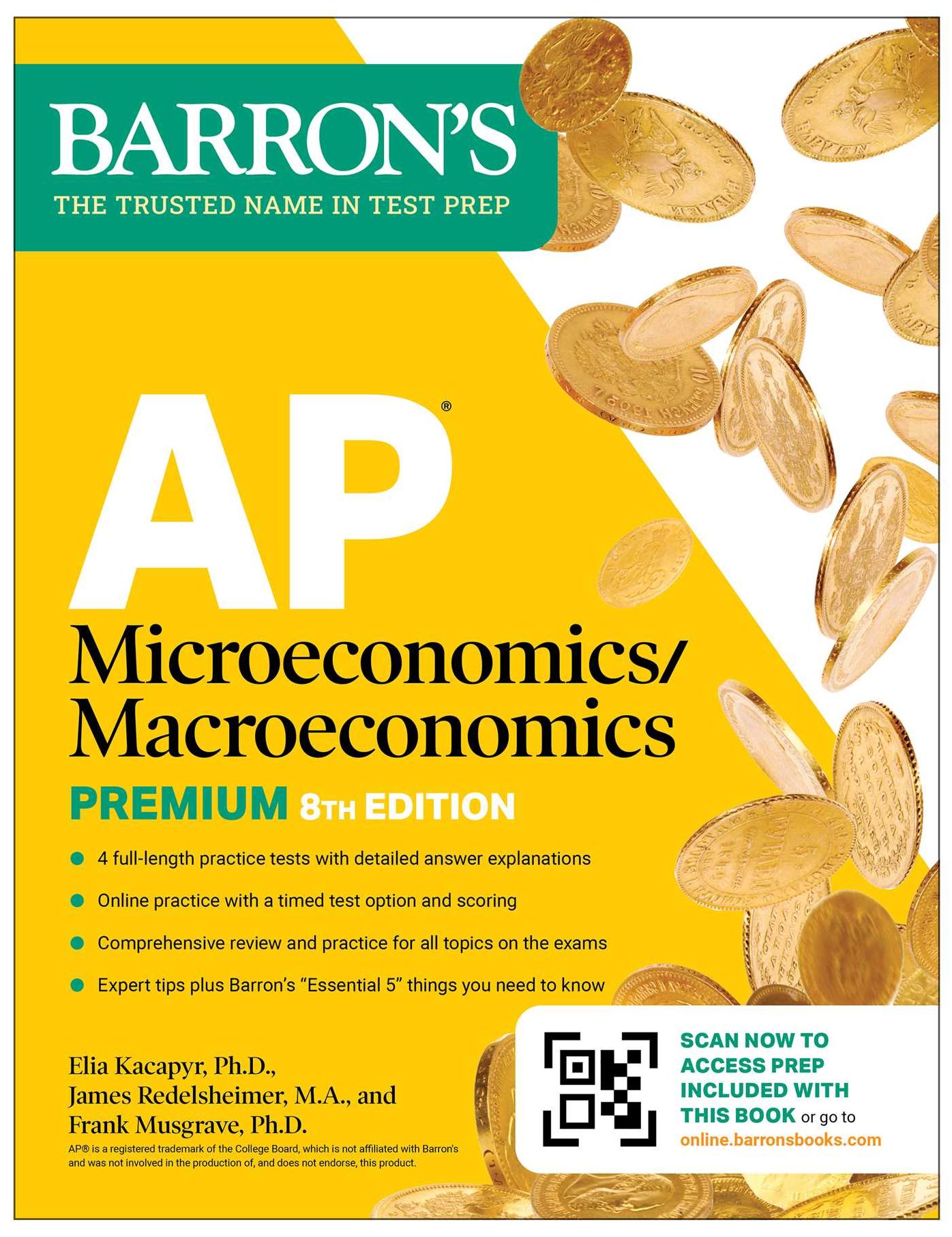 AP Microeconomics/Macroeconomics Premium, Eighth Edition: Prep Book with 4 Practice Tests + Comprehensive Review + Online Practice (2026)