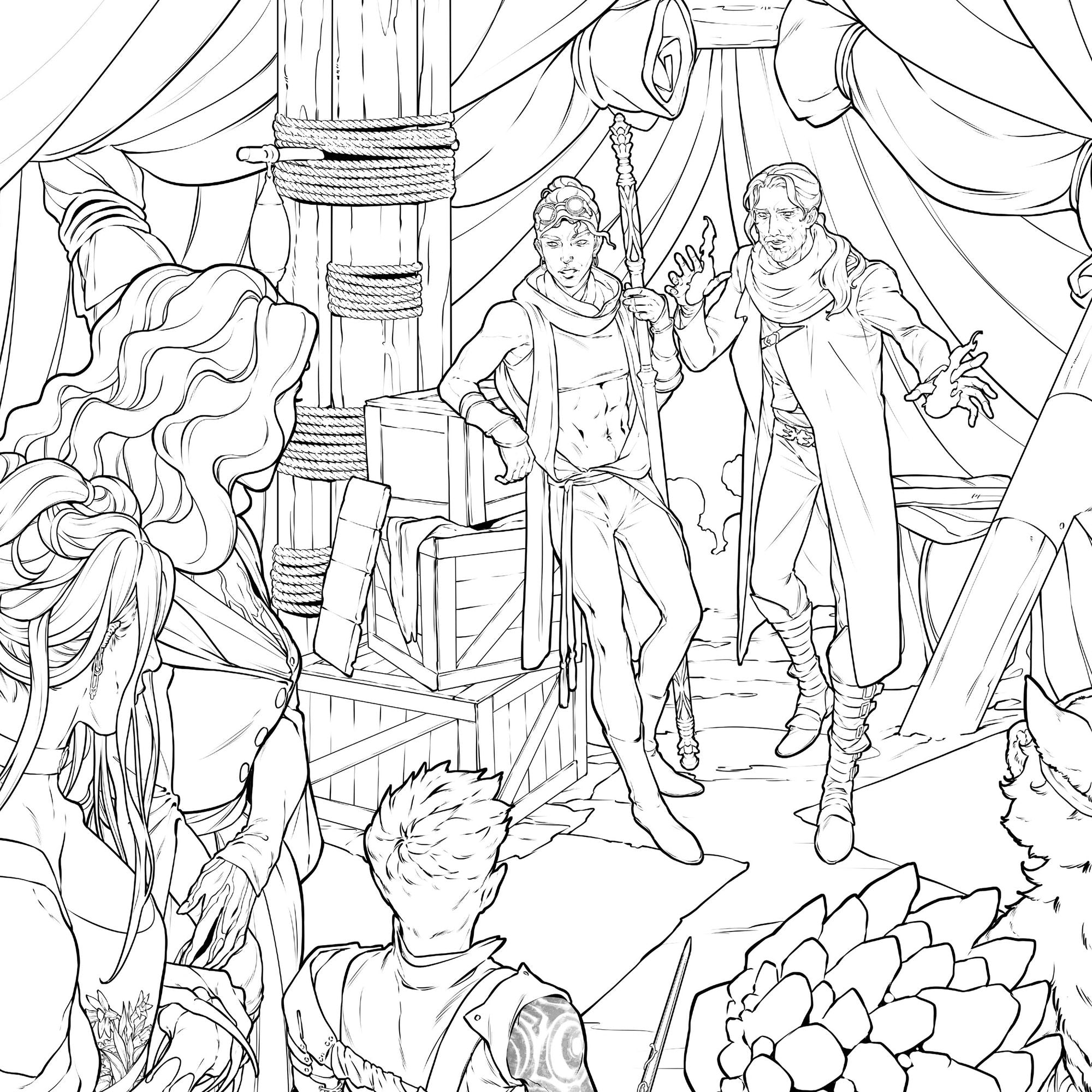 Critical Role: Bells Hells Coloring Book