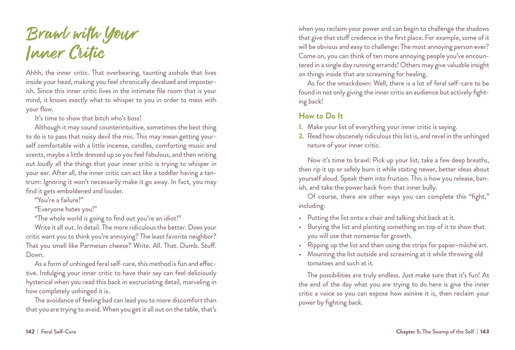 Feral Self-Care: 100 Ways to Liberate and Celebrate Your Messy, Wild, and Untamed Self