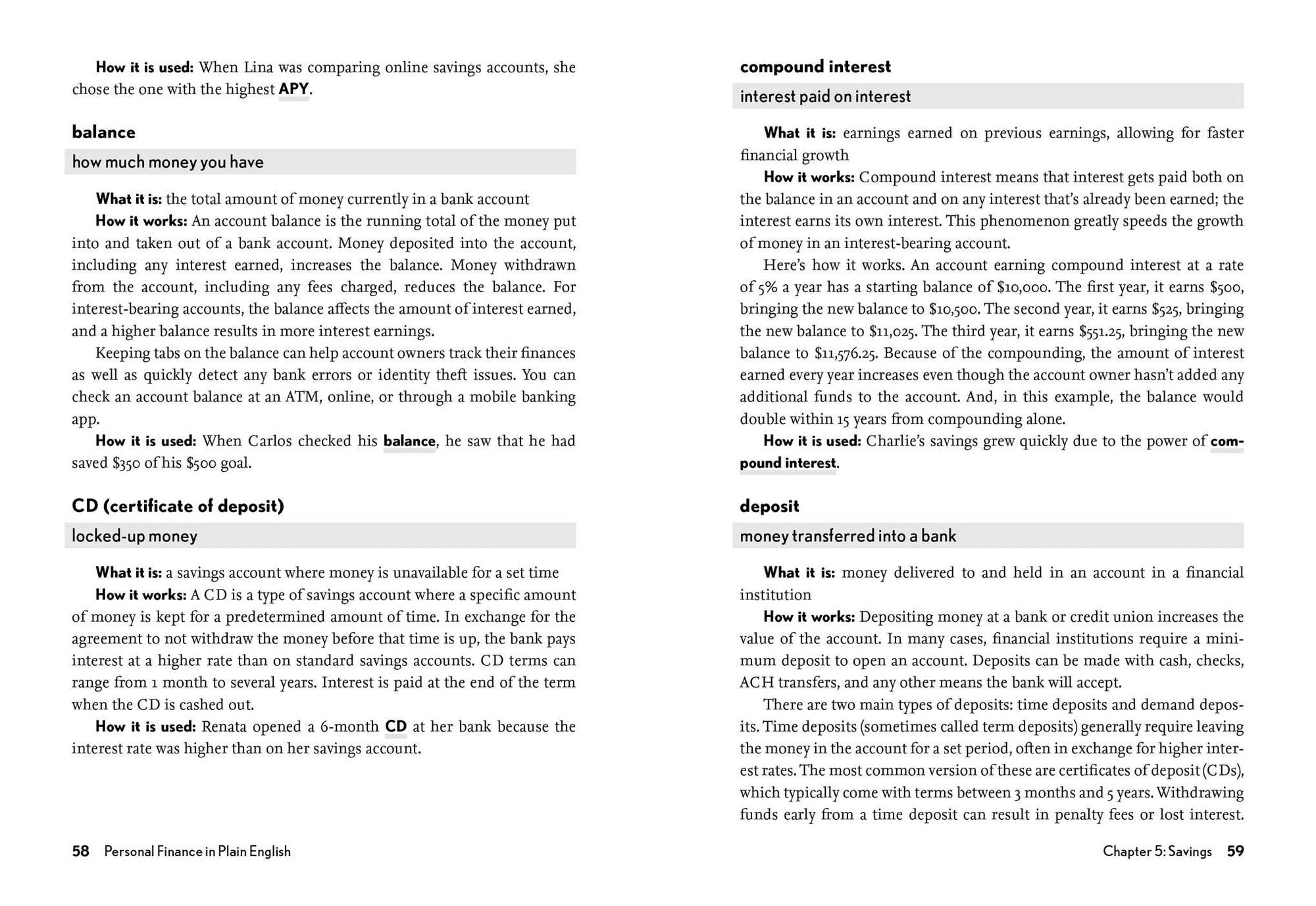 Personal Finance in Plain English: Definitions. Examples. Uses.