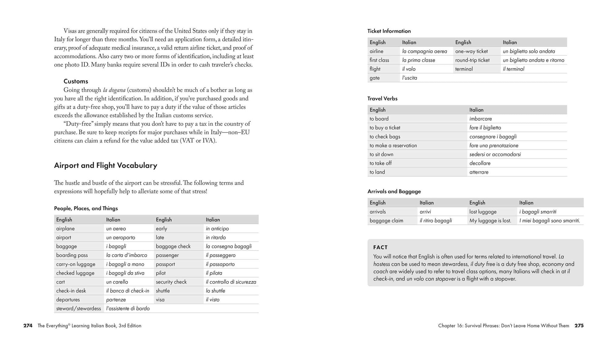 The Everything Learning Italian Book, 3rd Edition: Speak, Write, and Understand Basic Italian in No Time