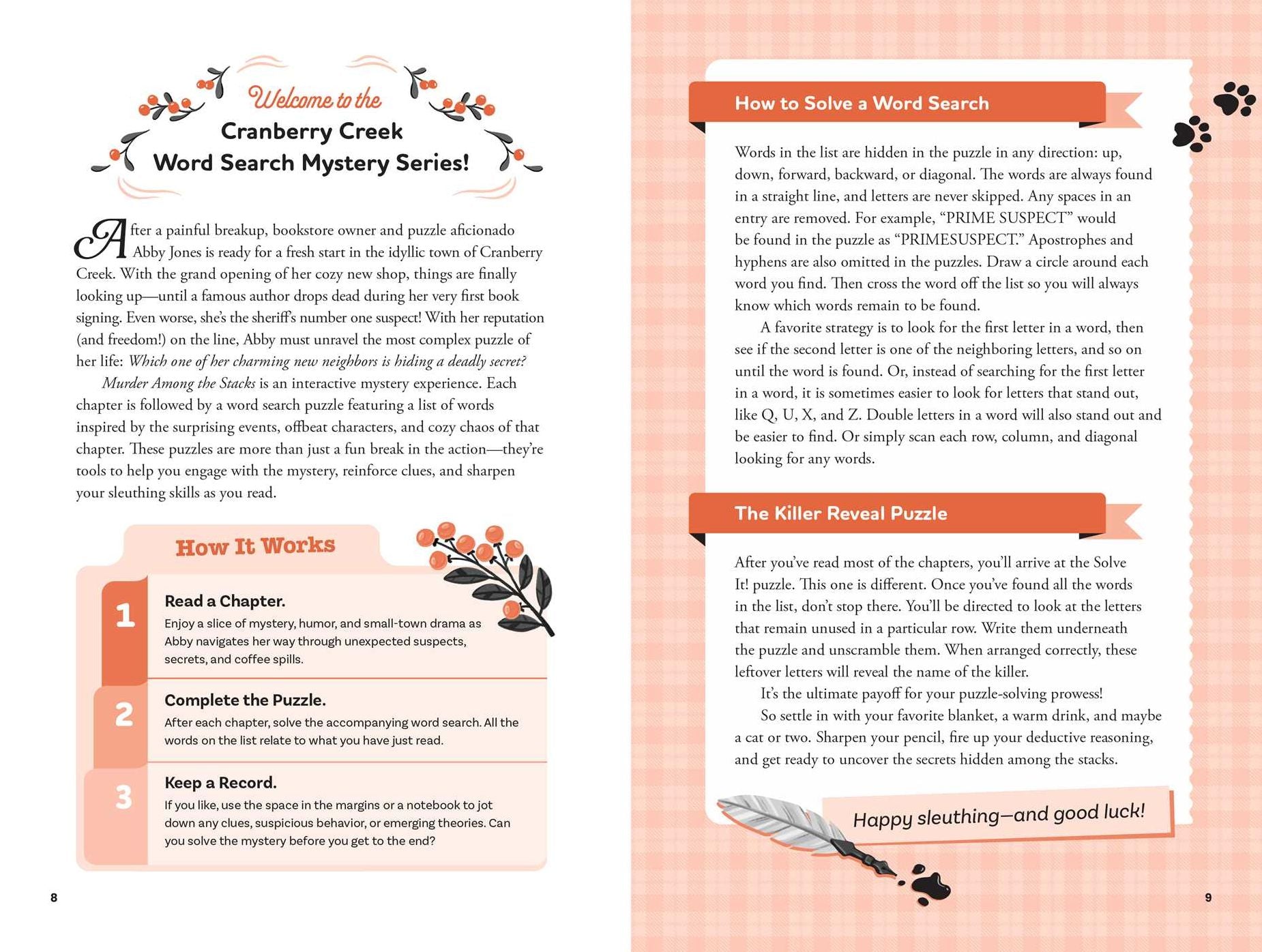 Murder Among the Stacks: Book 1: Solve the Puzzles-and the Plot of a Cozy Bookstore Mystery!