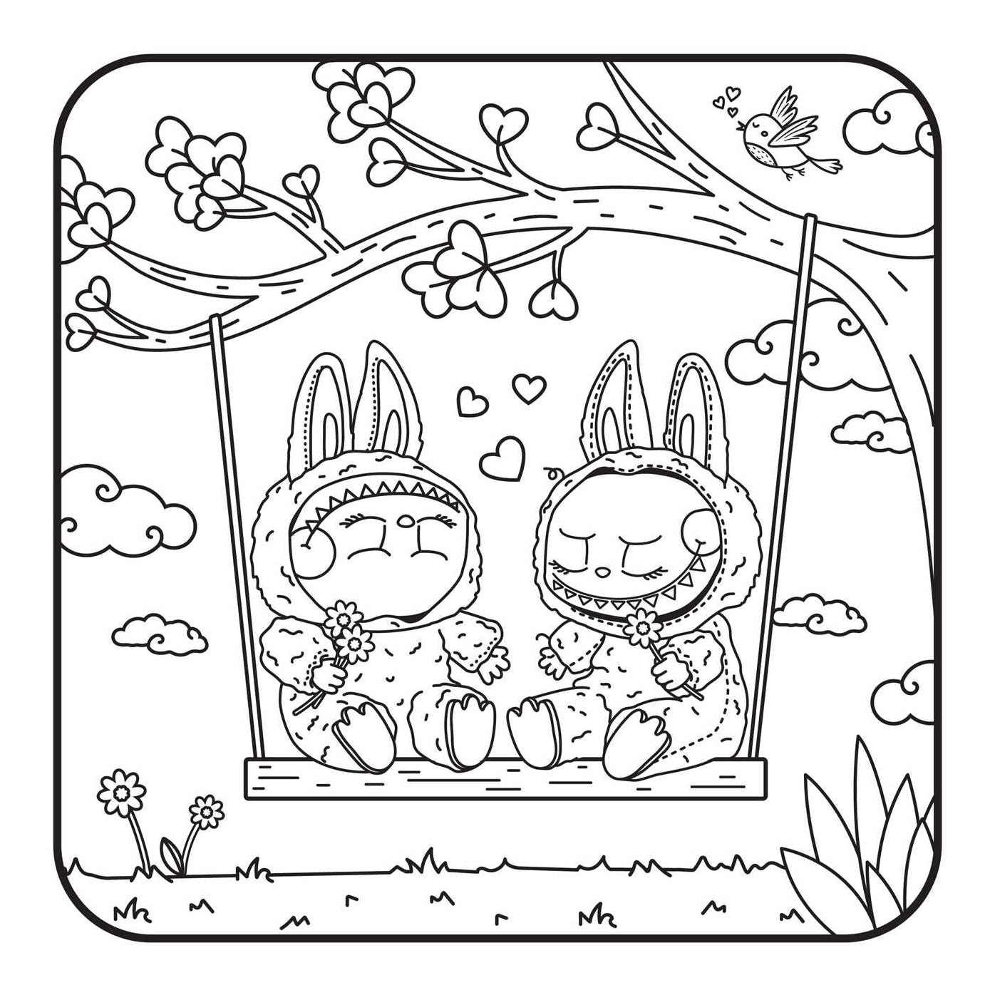 The Lafufu in Love Coloring Book