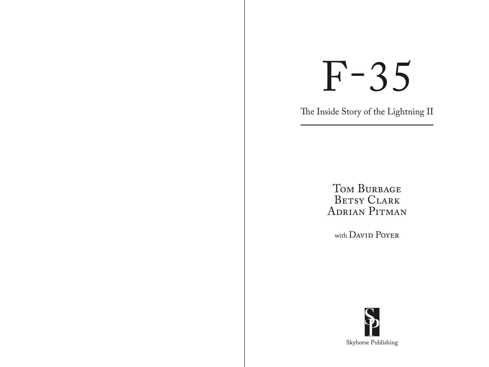 F-35: The Inside Story of the Lightning II