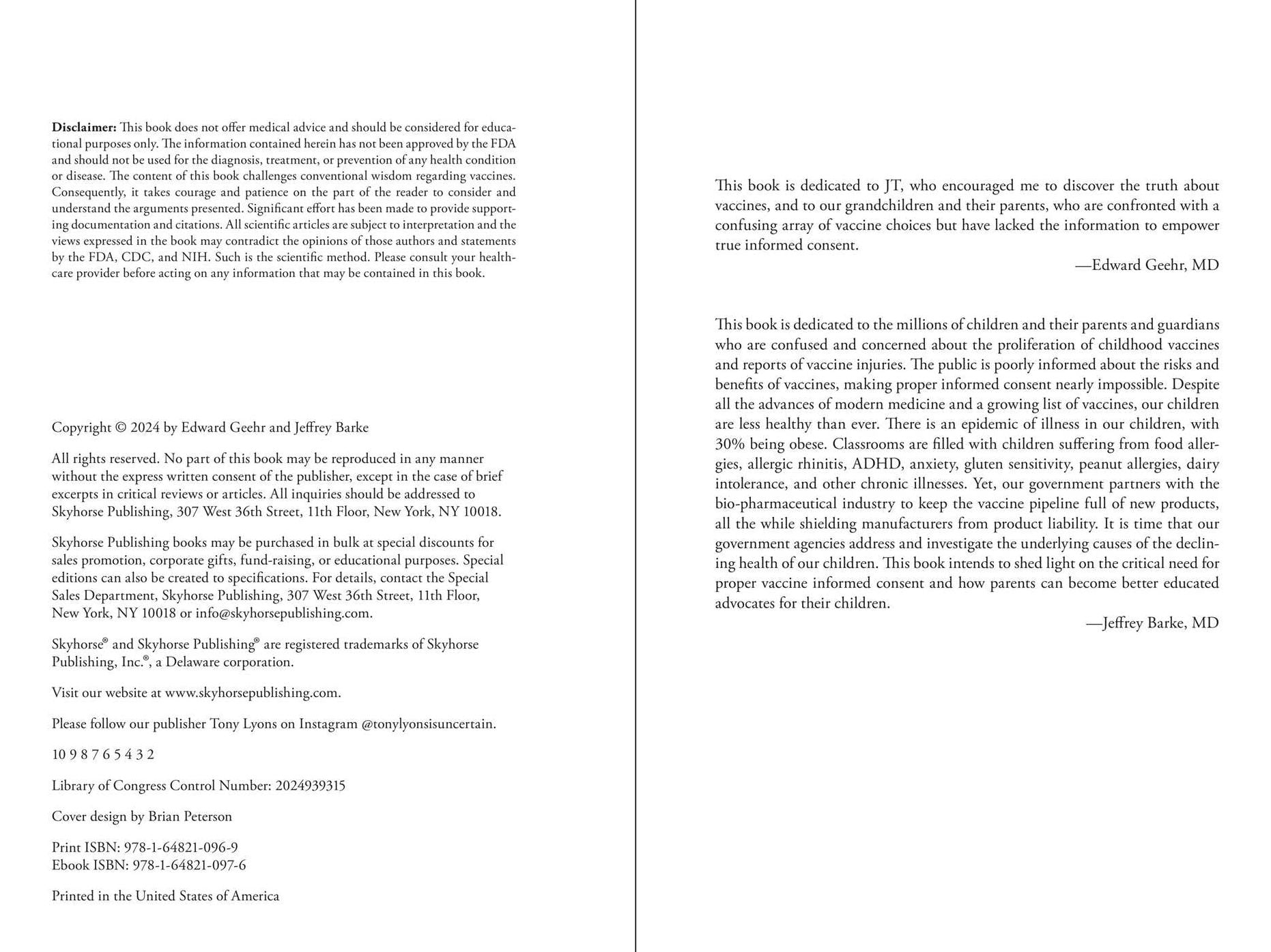 Unavoidably Unsafe for Adults: A Physician's Guide to Vaccine Safety, Effectiveness, and Your Right to Choose