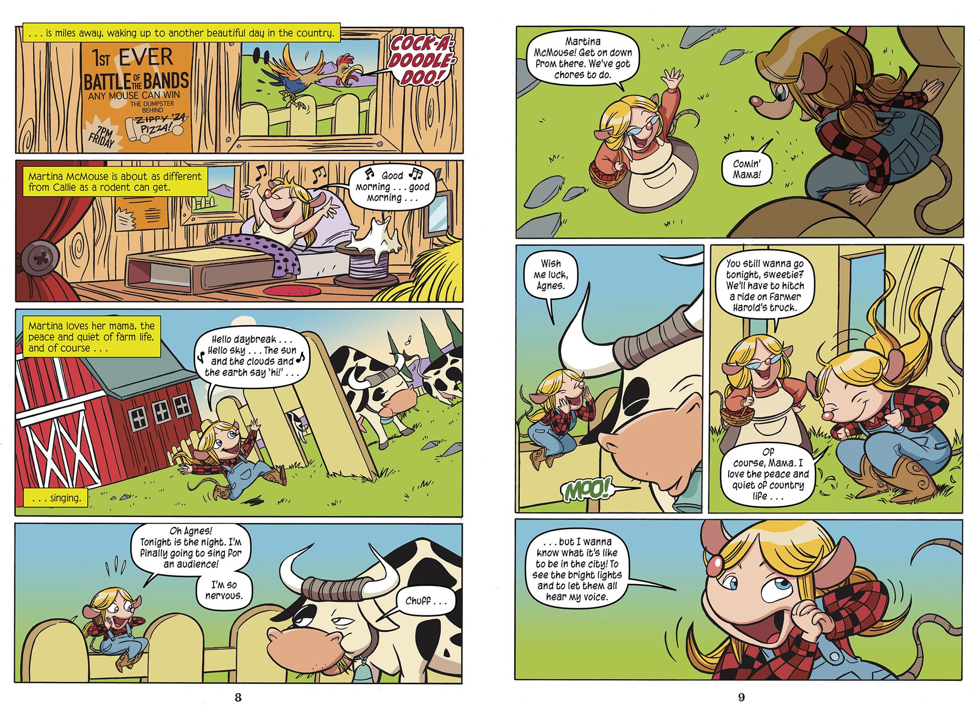 Punk Rock Mouse and Country Mouse: A Graphic Novel
