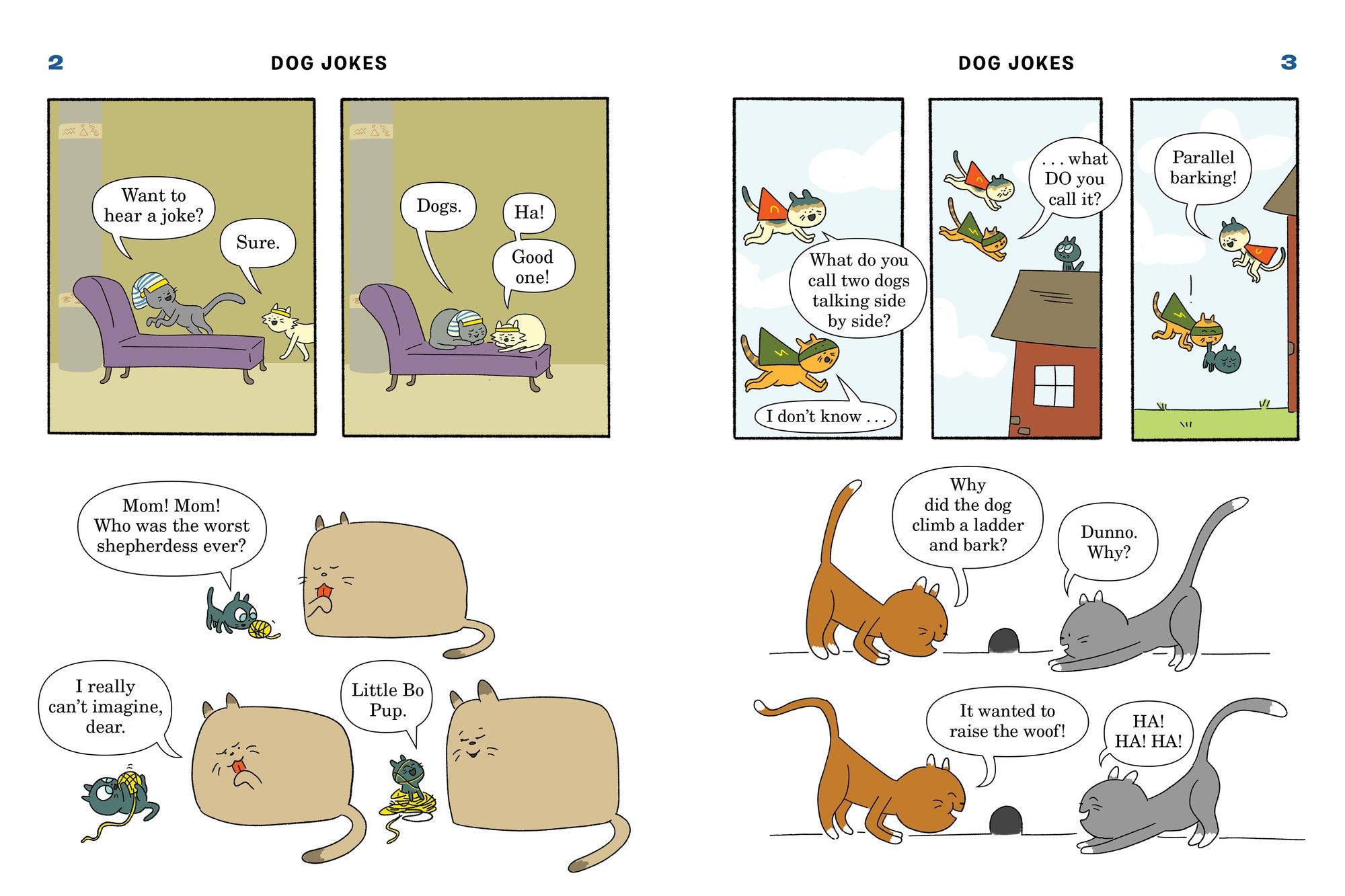 Cat Jokes vs. Dog Jokes/Dog Jokes vs. Cat Jokes: A Read-from-Both-Sides Comic Book