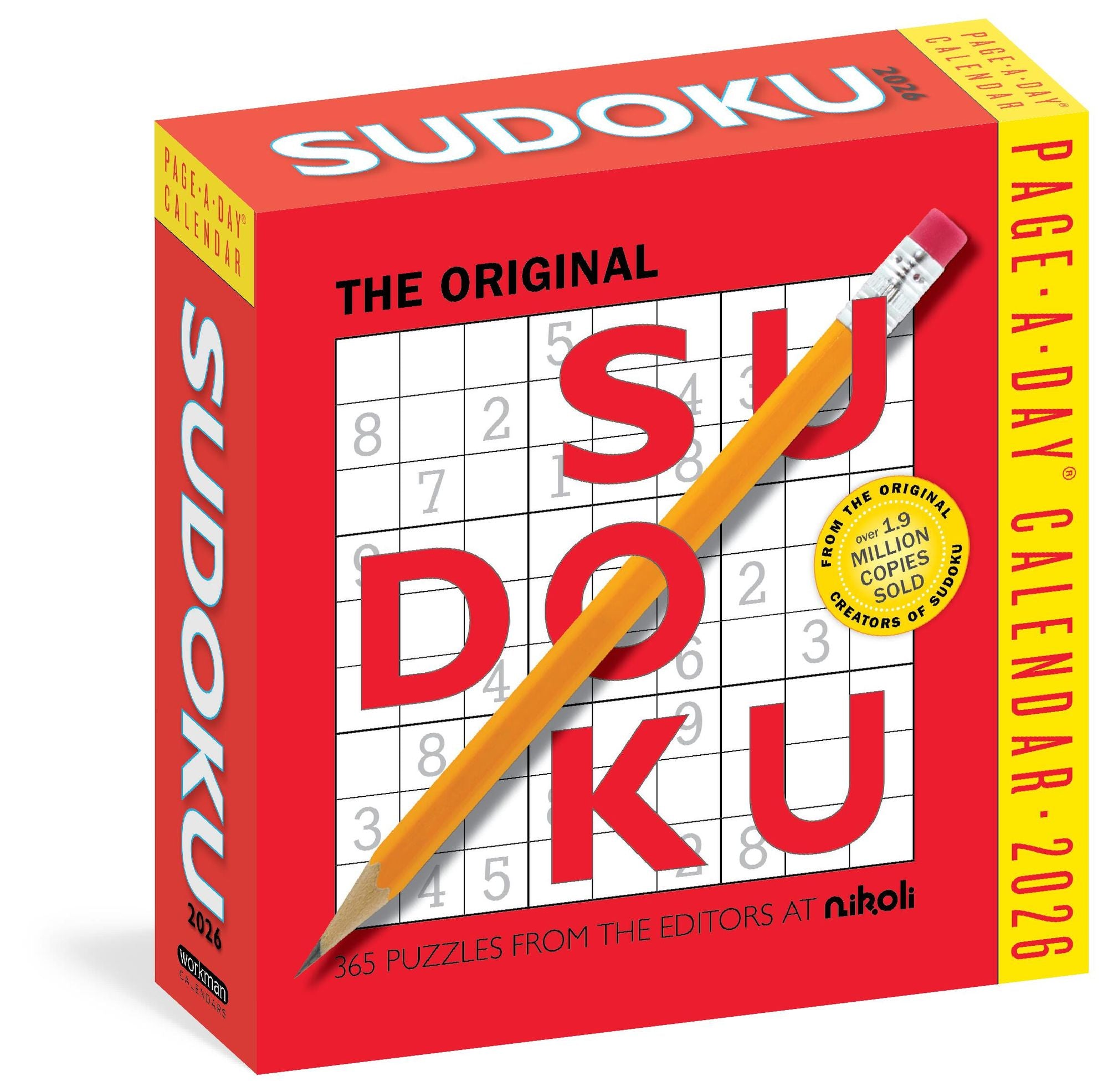 Original Sudoku Page-A-Day Calendar 2026: 365 Puzzles from the Editors at Nikoli