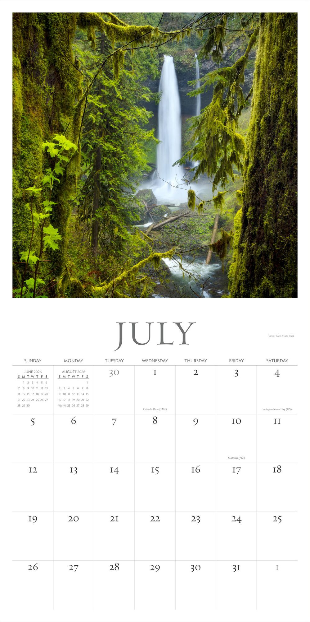 Oregon, My Oregon Wall Calendar 2026
