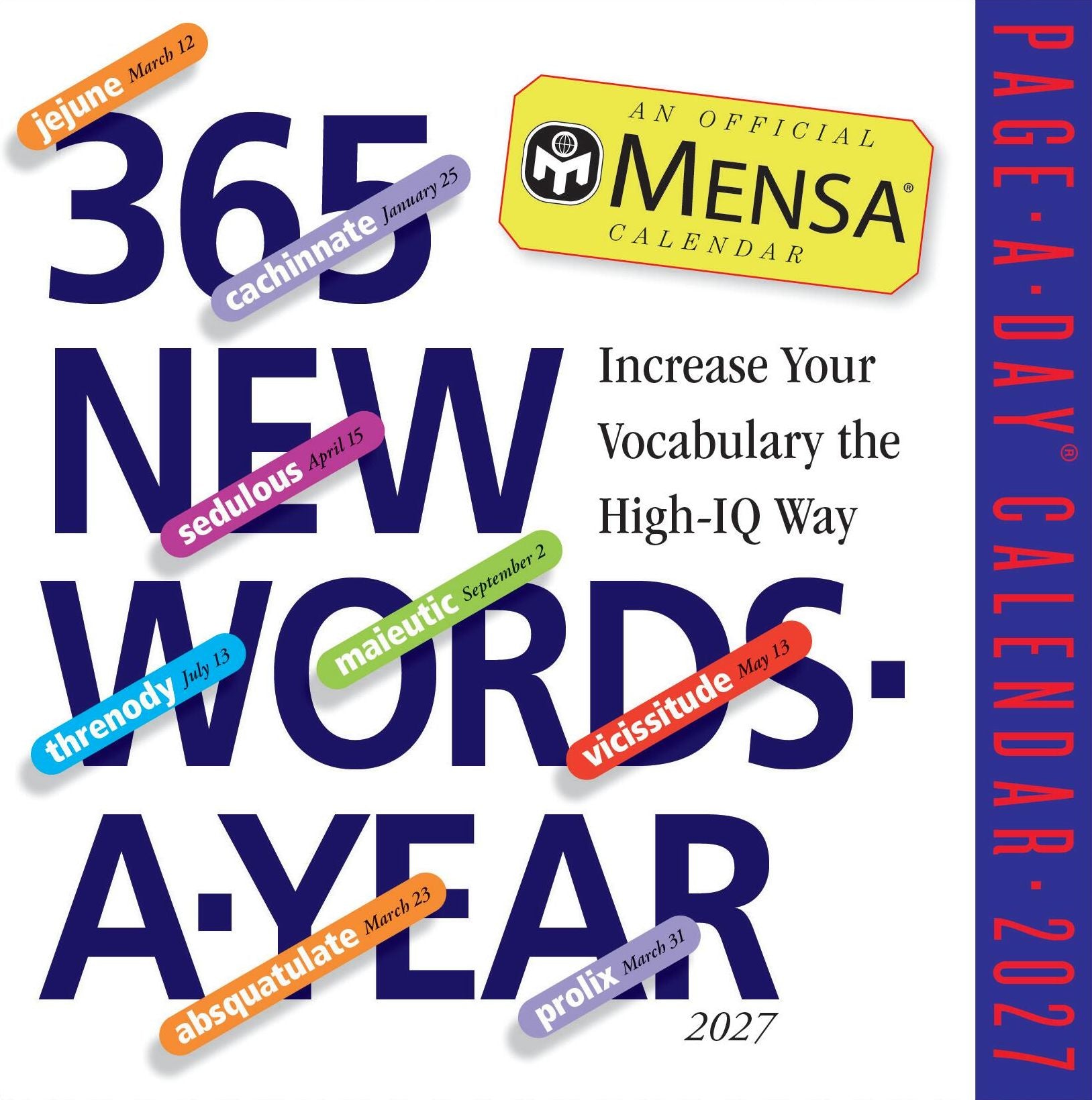 2027 Mensa 365 New Words-a-Year Page-A-Day Calendar