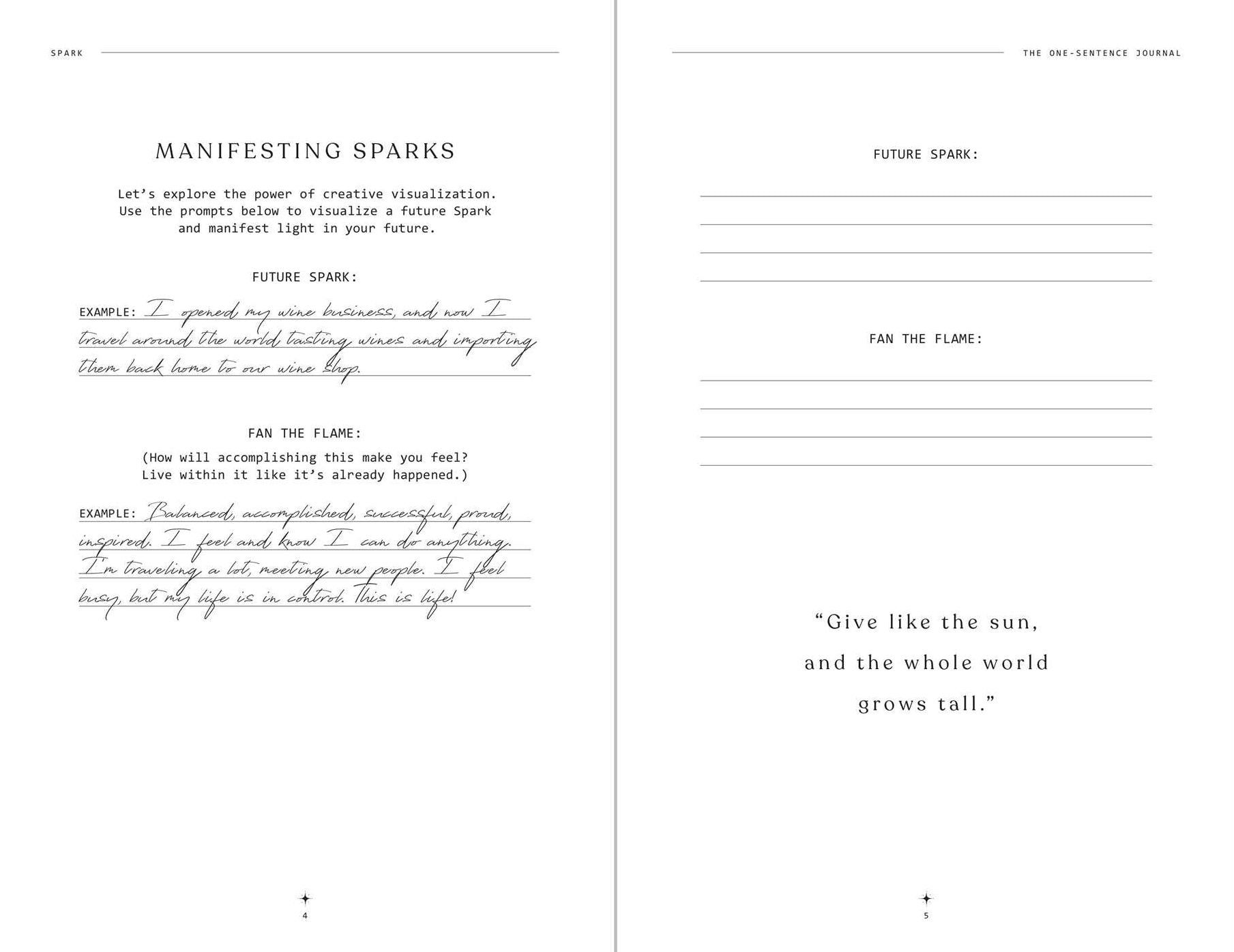 Spark: The One-Sentence Journal