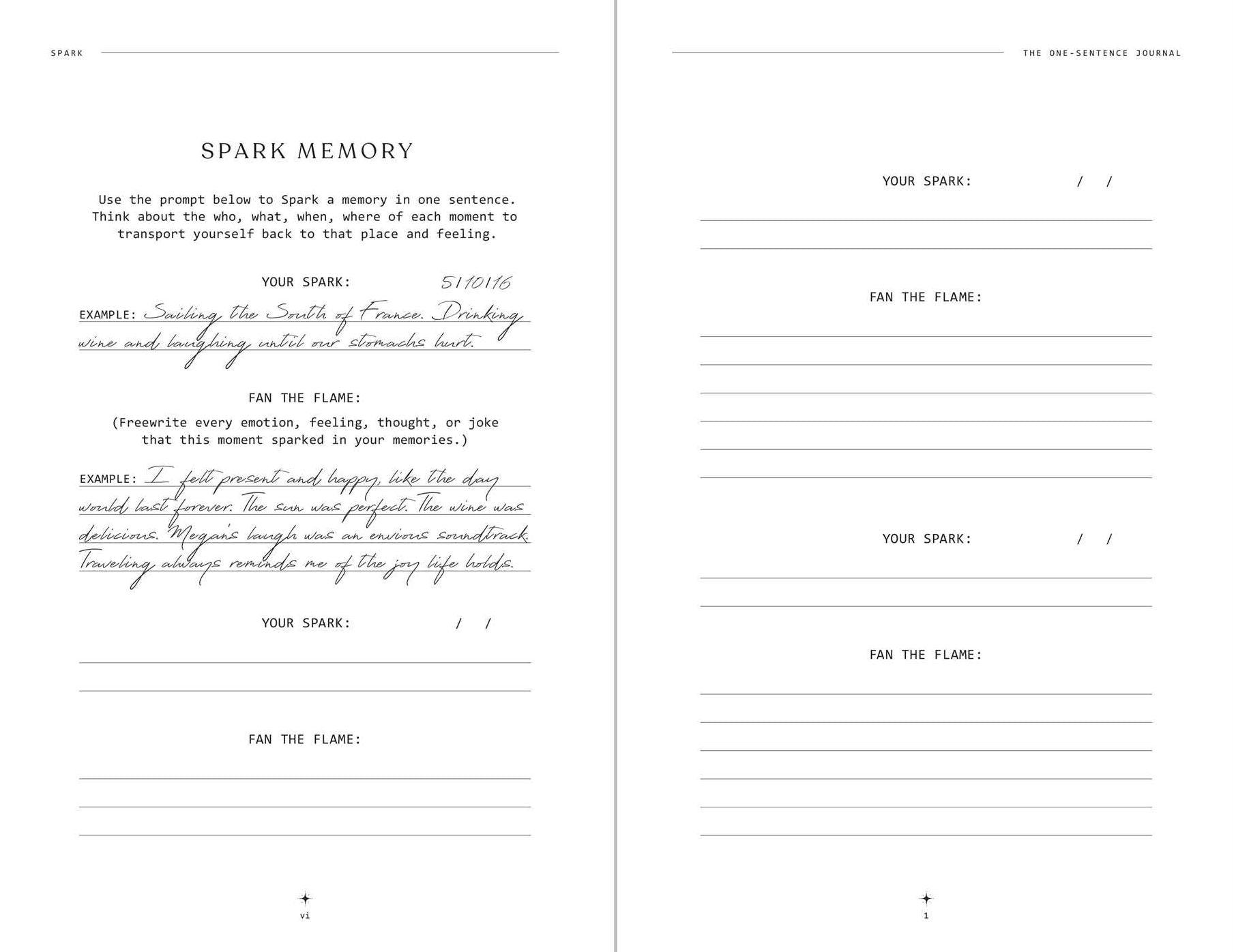 Spark: The One-Sentence Journal