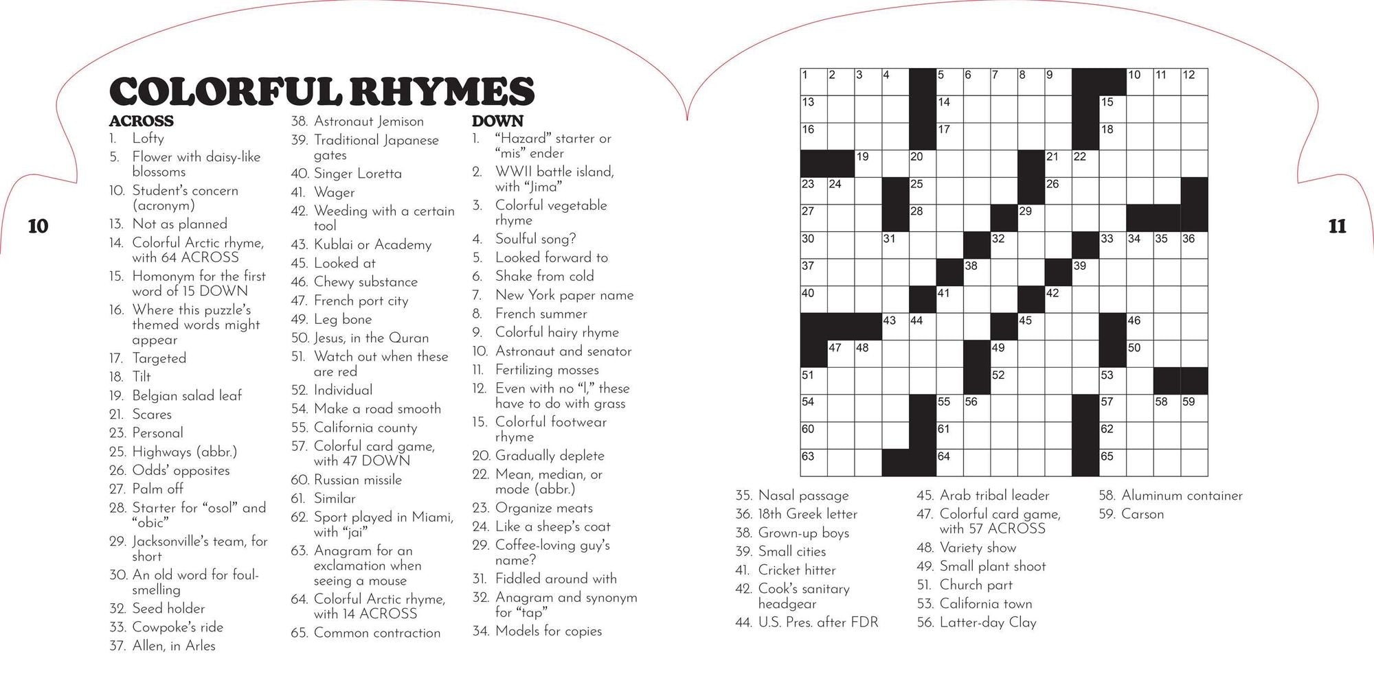 Armchair Puzzlers: Large Print Crosswords