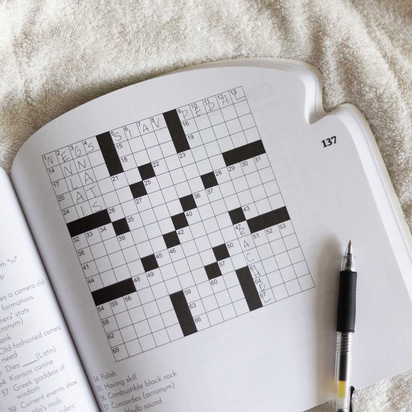 Armchair Puzzlers: Large Print Crosswords