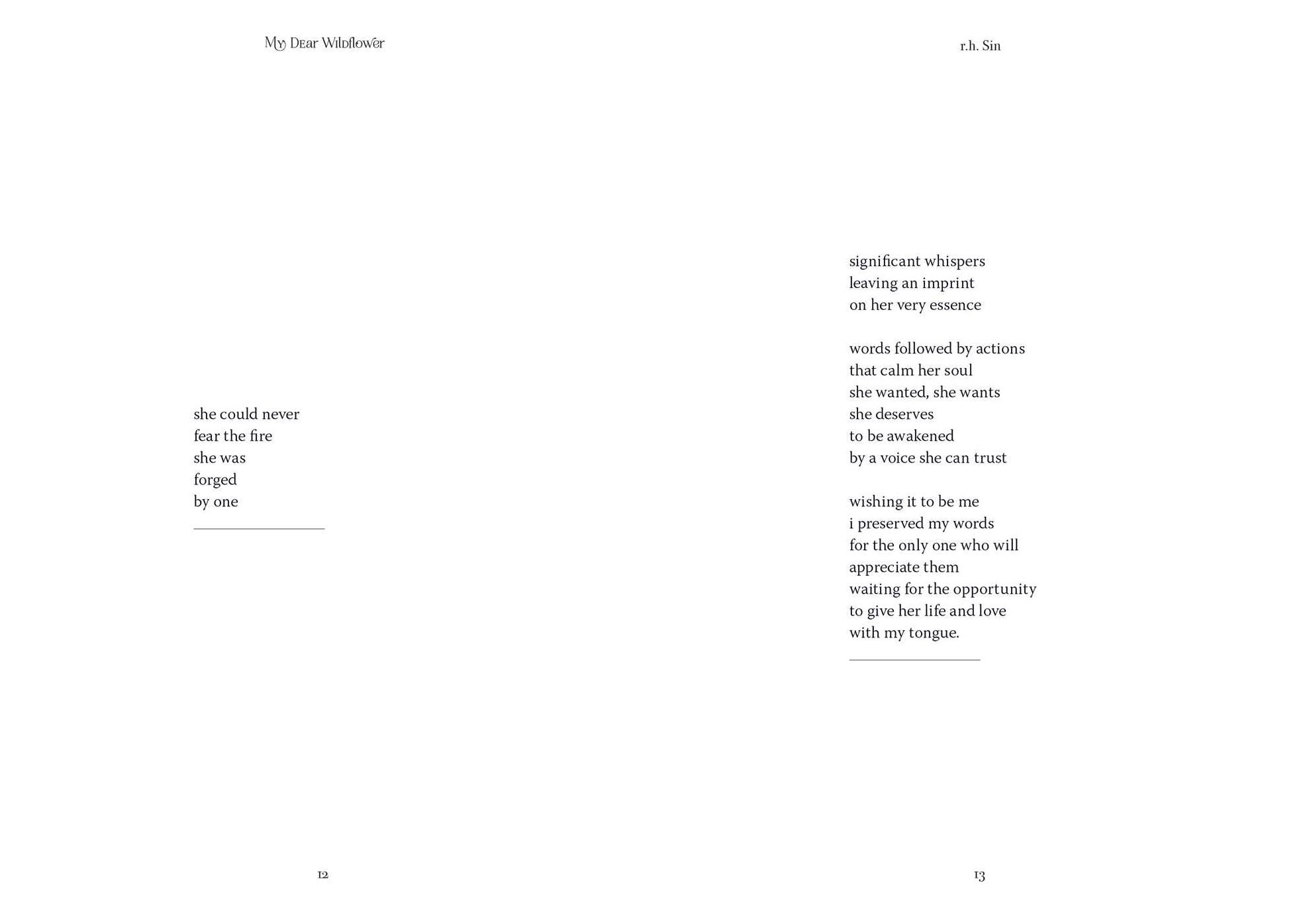My Dear Wildflower