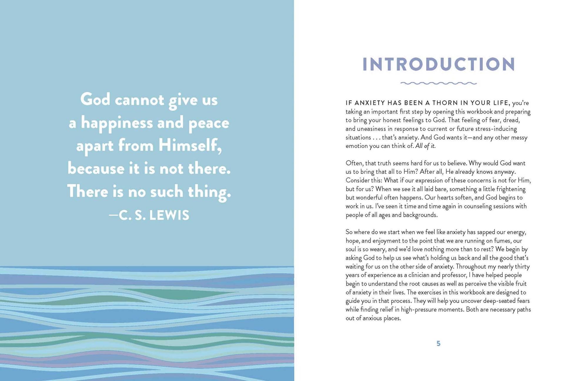 Breathe in God, Breathe Out Anxiety: A Workbook of Everyday Ways to Find Calm by Welcoming the Spirit
