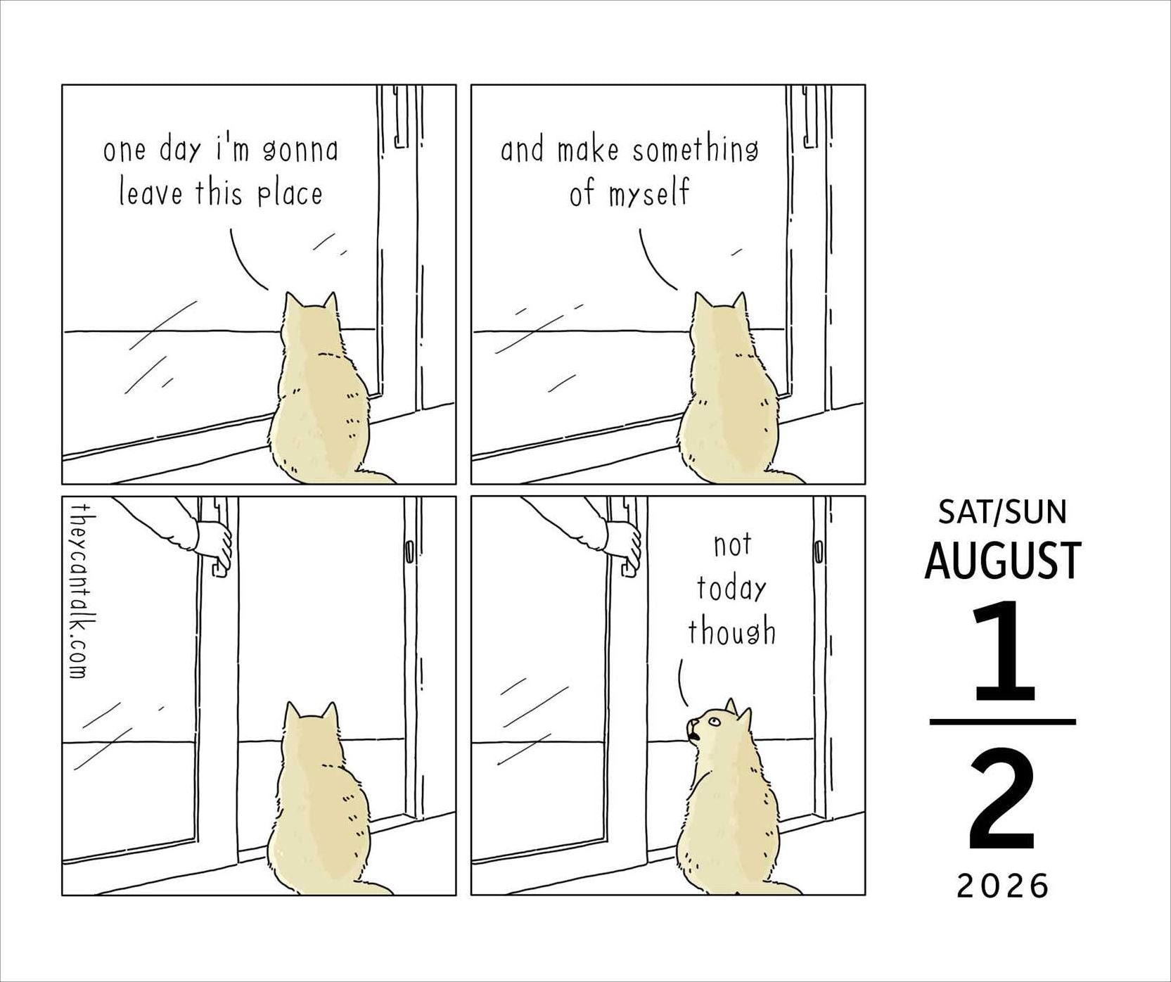 2026 They Can Talk Comics Day-to-Day Calendar