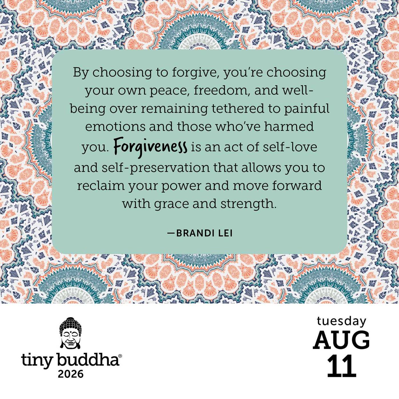 2026 Tiny Buddha Day-to-Day Calendar
