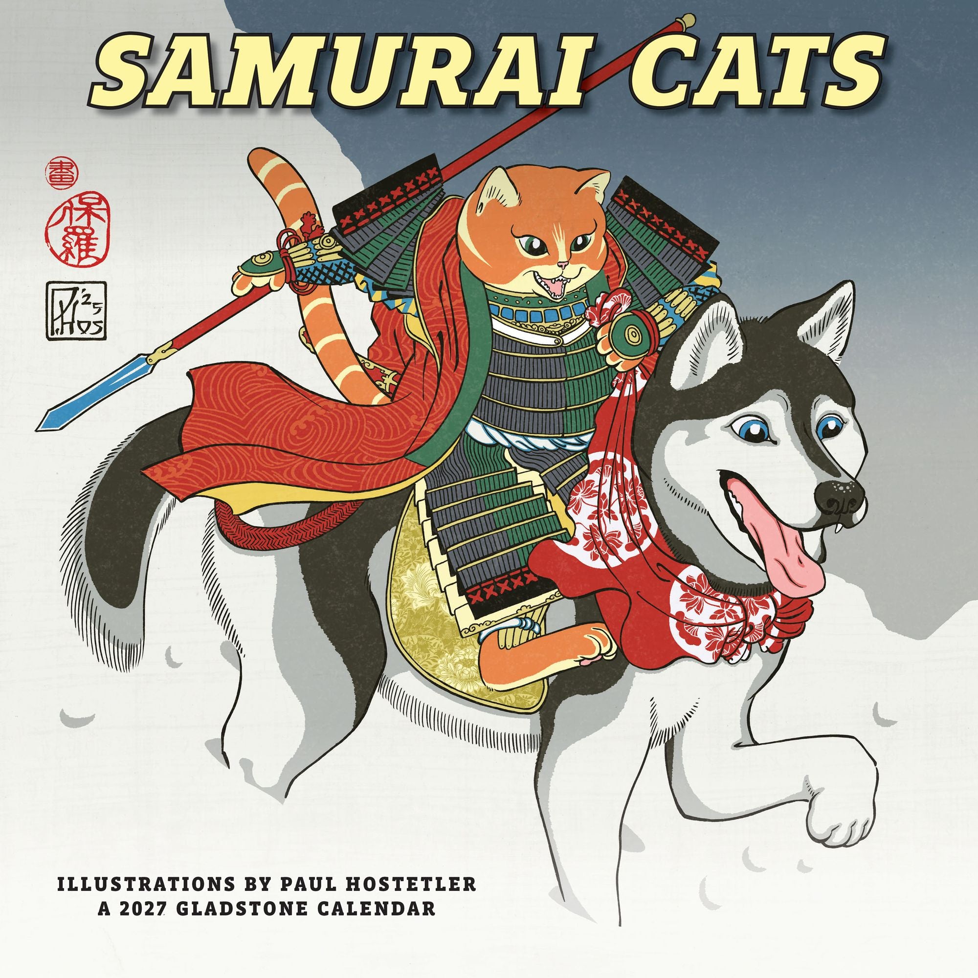 2027 Samurai Cats Wall Calendar