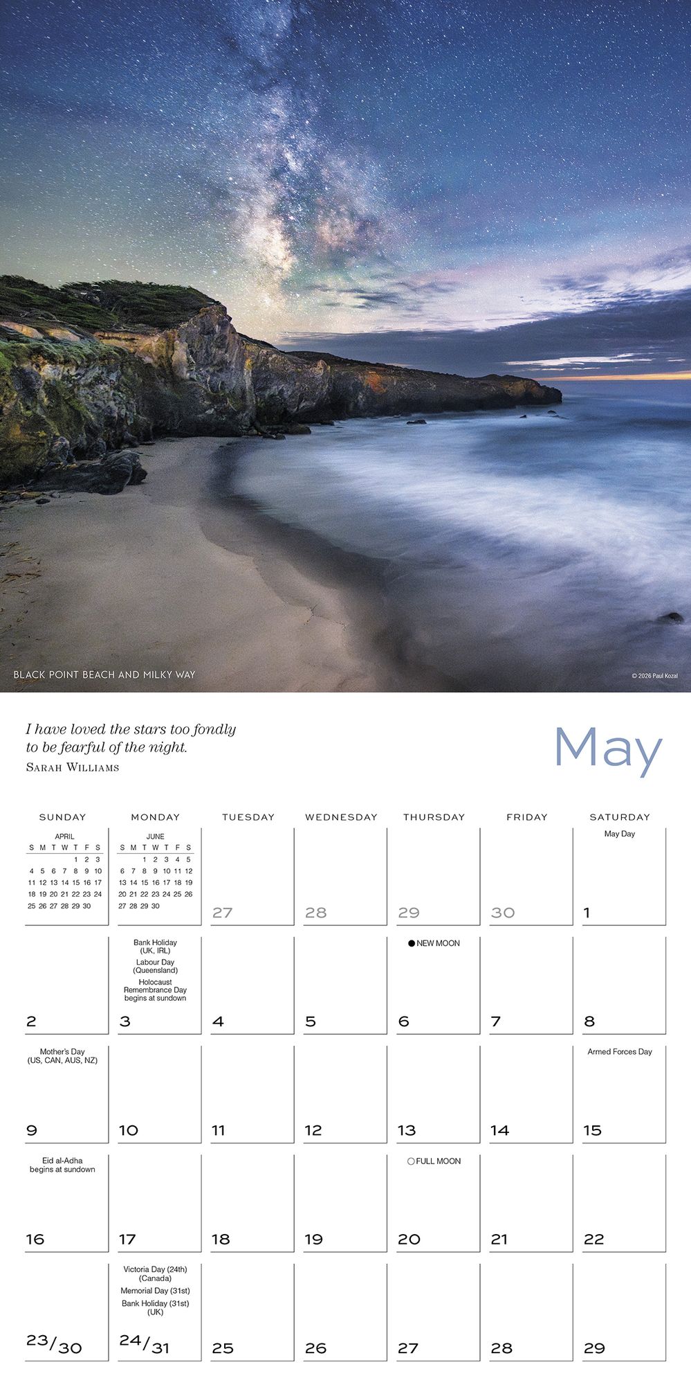2027 Celestial Skies ¿ Paul Kozal Wall Calendar