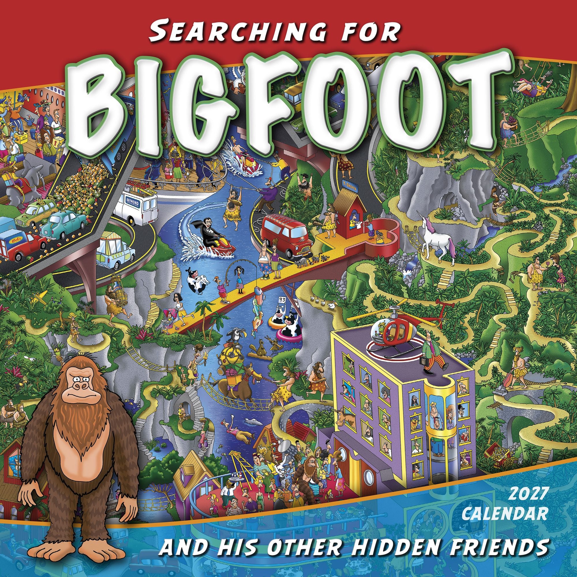 2027 Searching for Bigfoot and His Other Hidden Friends Wall Calendar