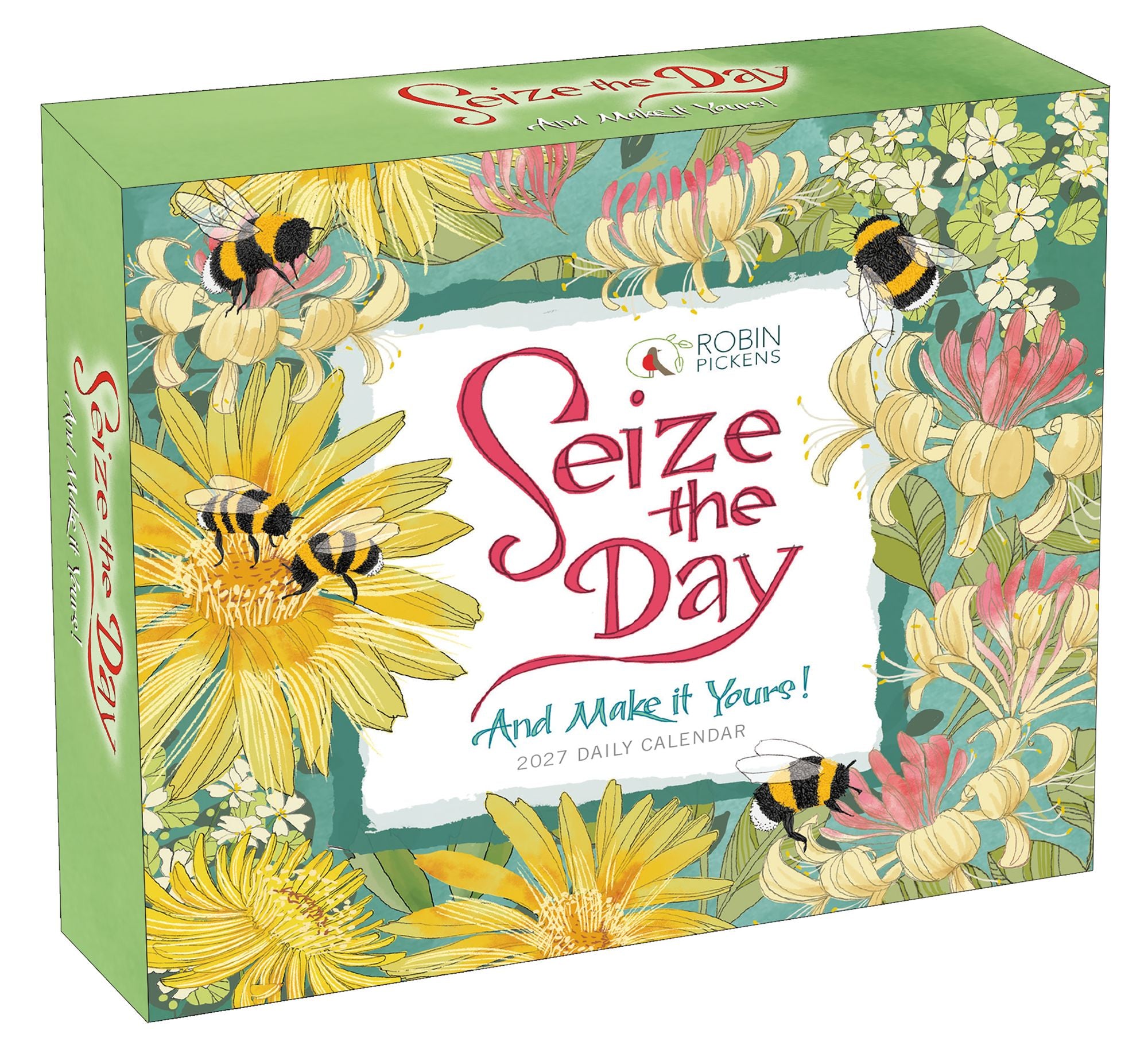 2027 Seize the Day and Make it Yours ¿ Robin Pickens Boxed/Daily Calendar