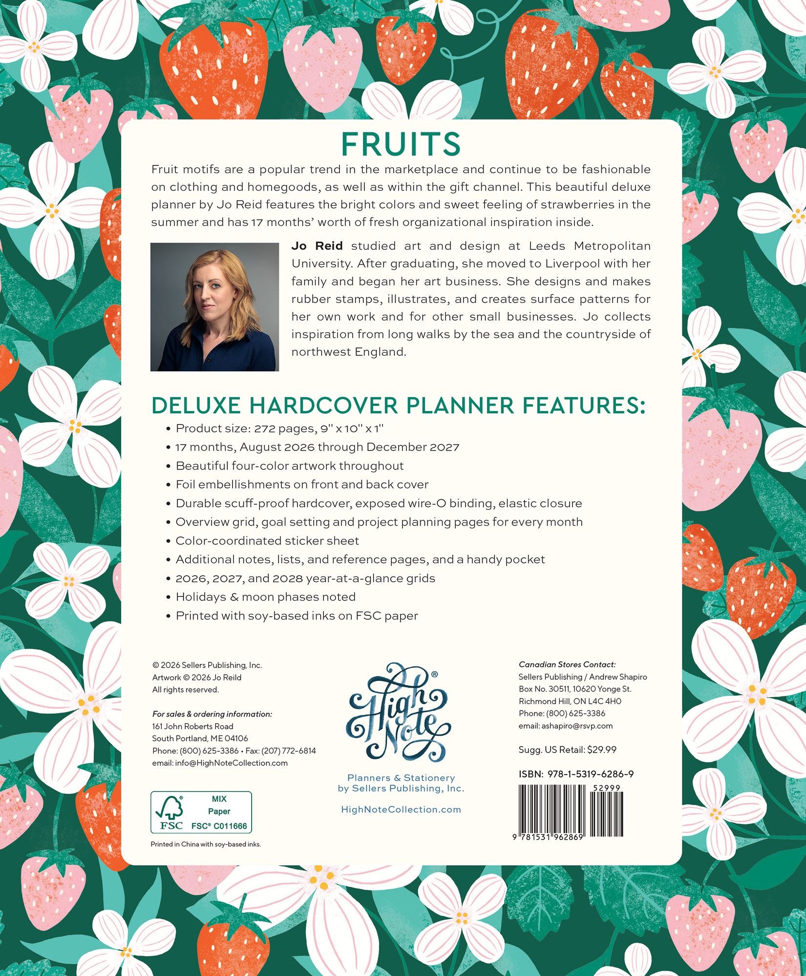 2026-2027 Fruits Deluxe Hardcover Planner