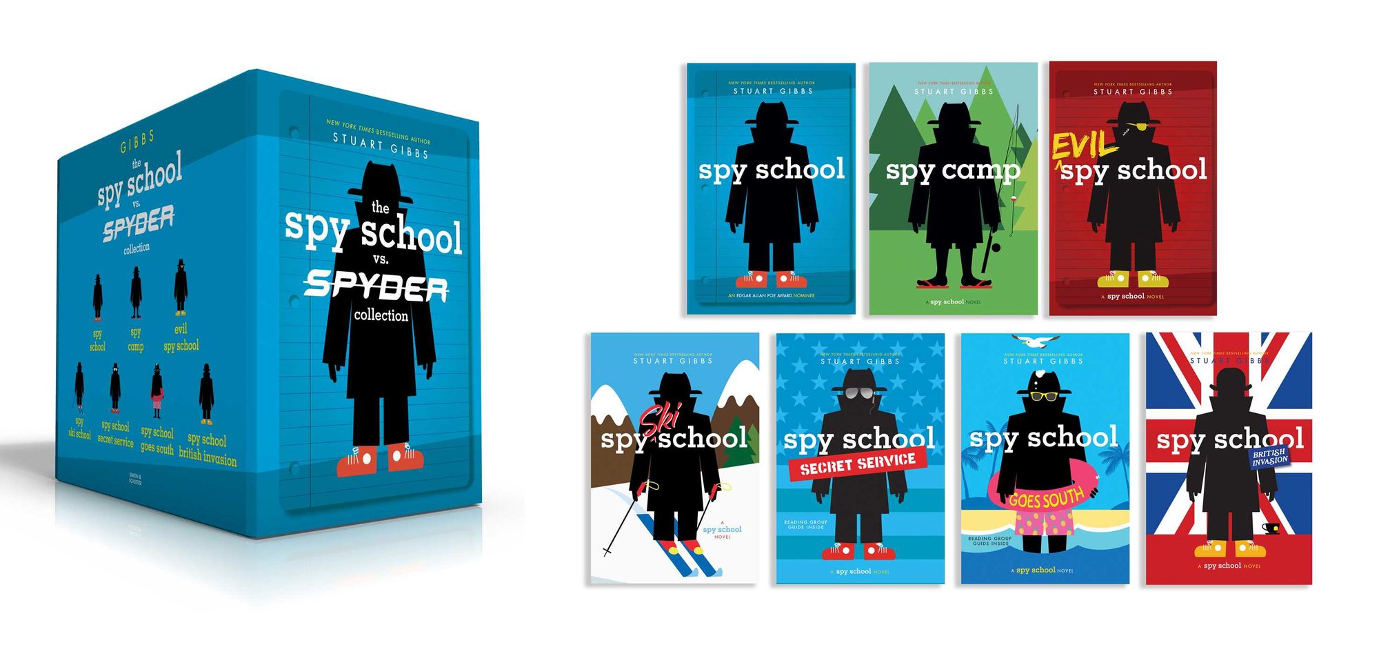 The Spy School vs. SPYDER Collection (Boxed Set): Spy School; Spy Camp; Evil Spy School; Spy Ski School; Spy School Secret Service; Spy School Goes South; Spy School British Invasion