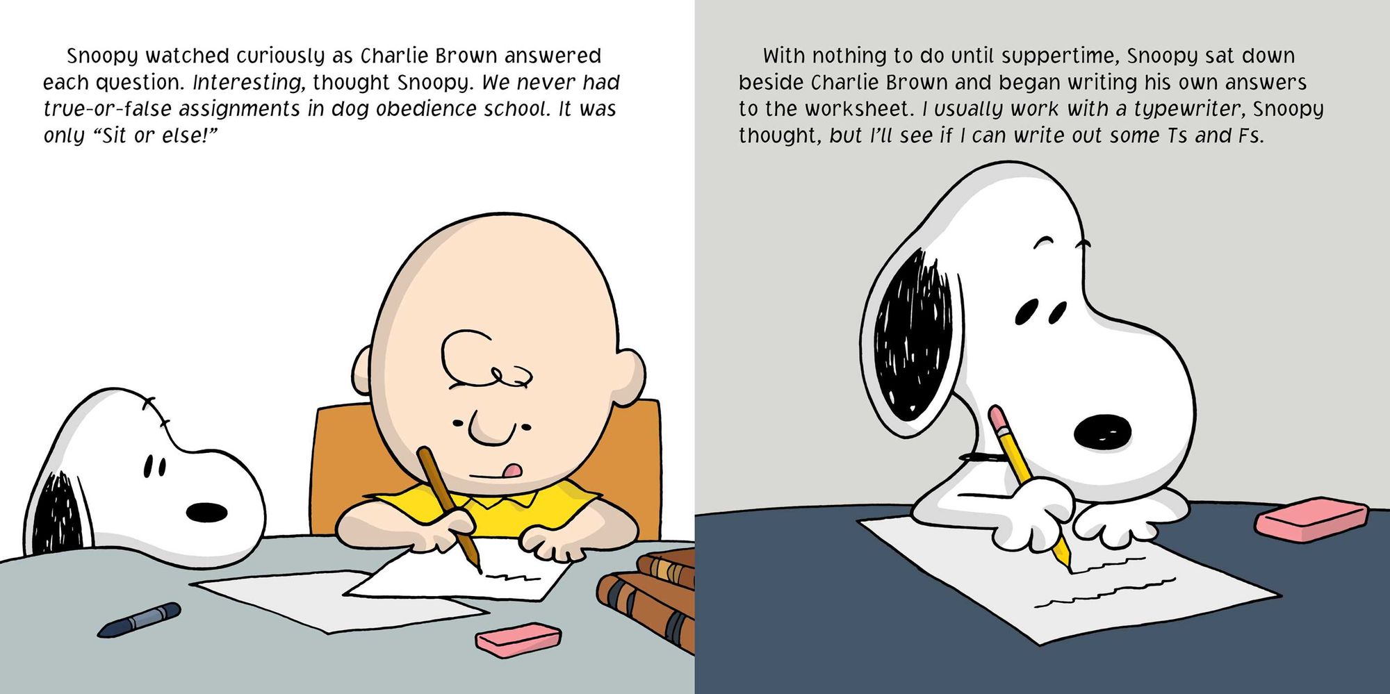 Snoopy Goes to School