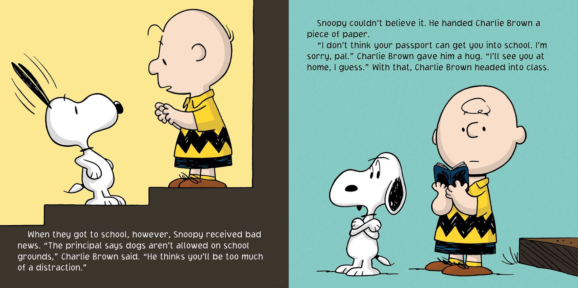 Snoopy Goes to School