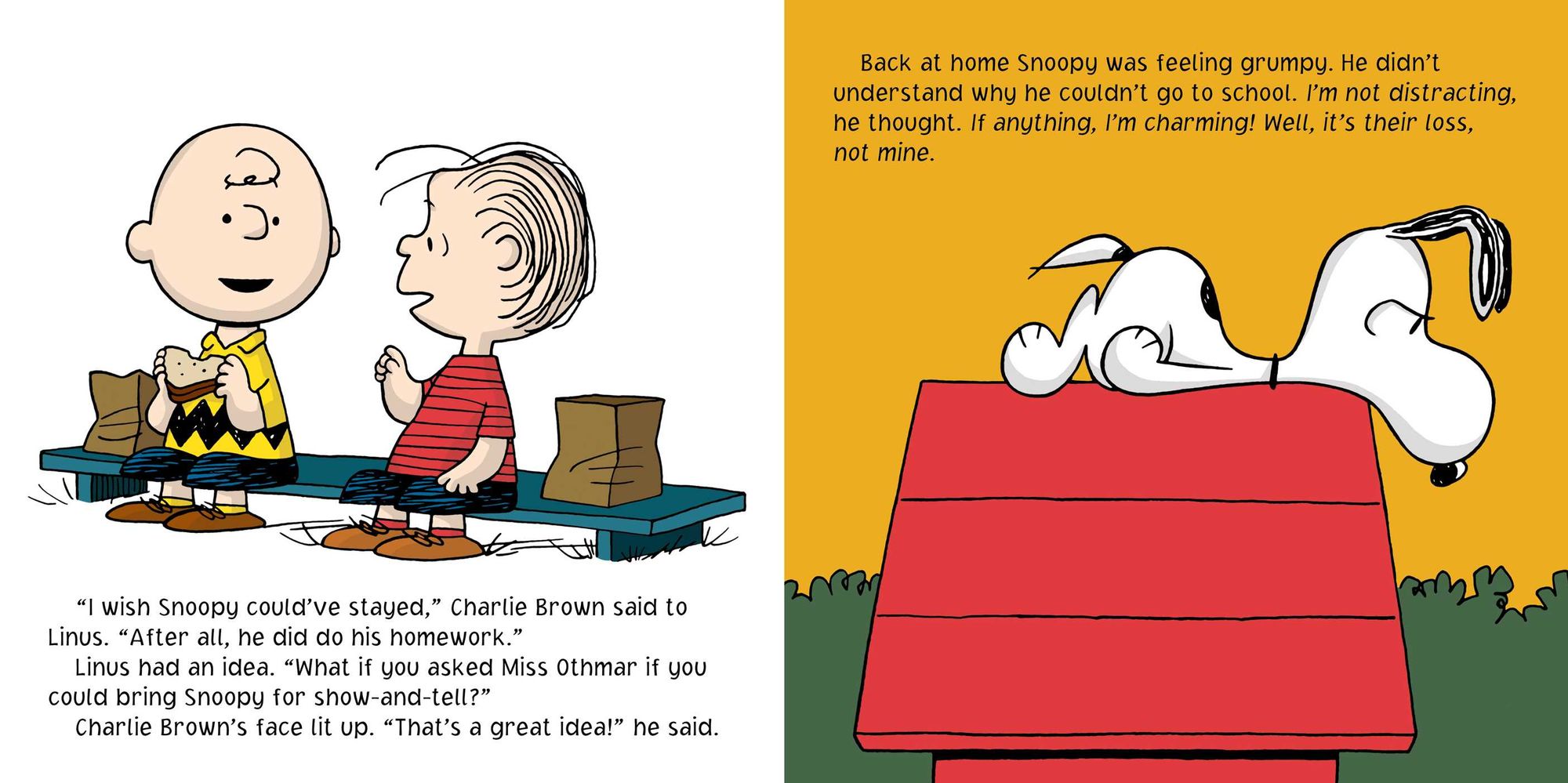 Snoopy Goes to School