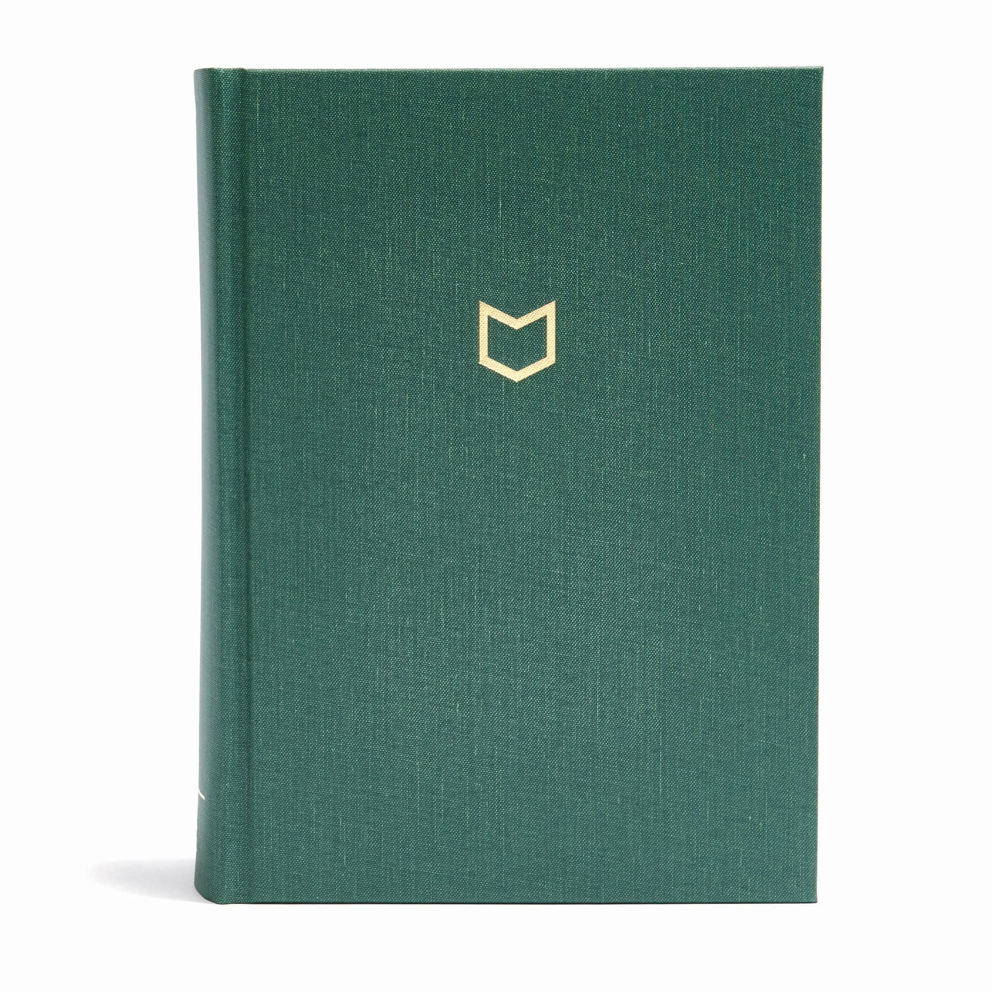 CSB He Reads Truth Bible, Evergreen Cloth Over Board, Indexed