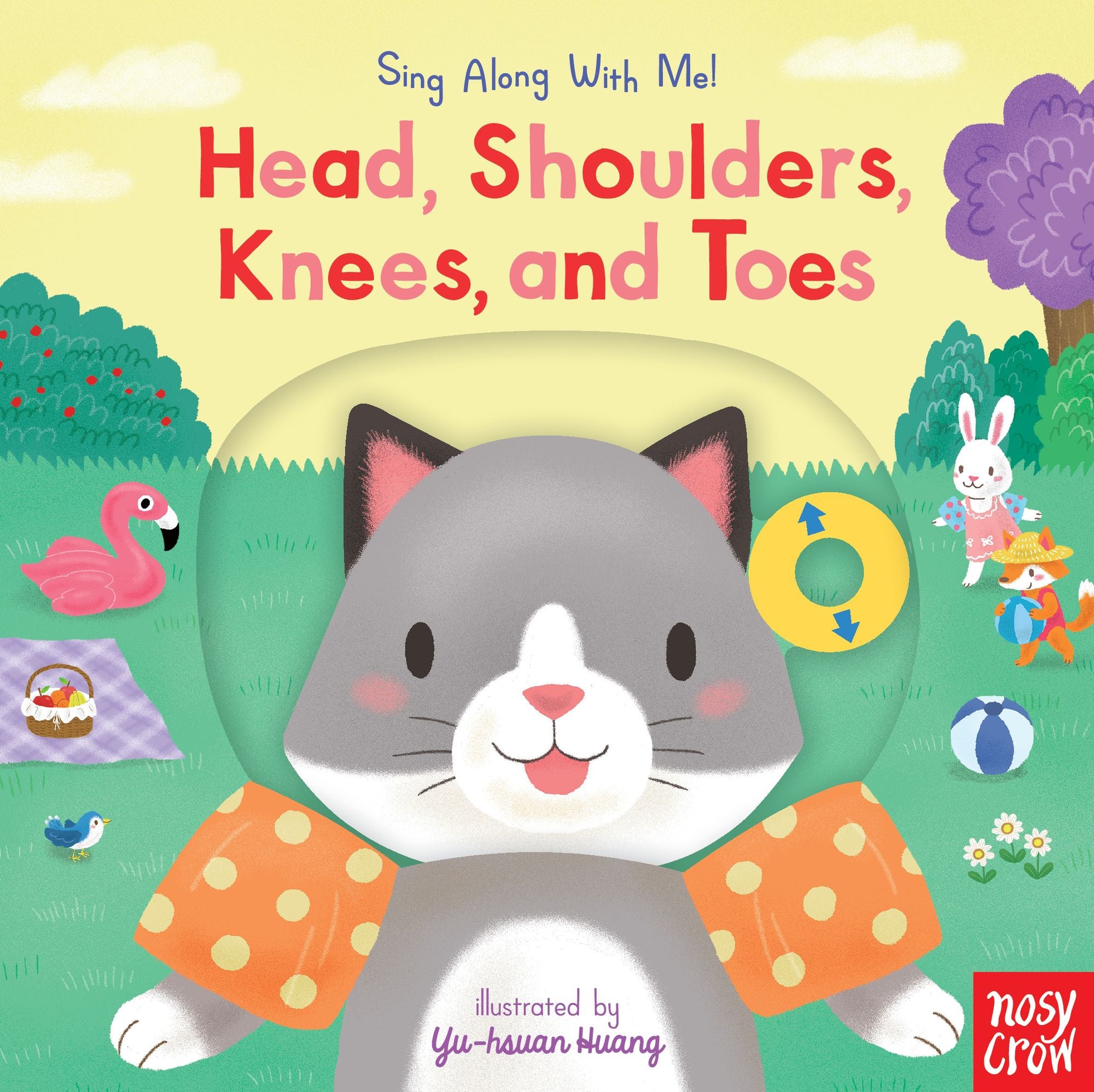 Head, Shoulders, Knees, and Toes: (A Classic Nursery Rhyme Board Book with Interactive Sliders and QR Code for Instrumental and Vocal Versions - For Babies and Toddlers)
